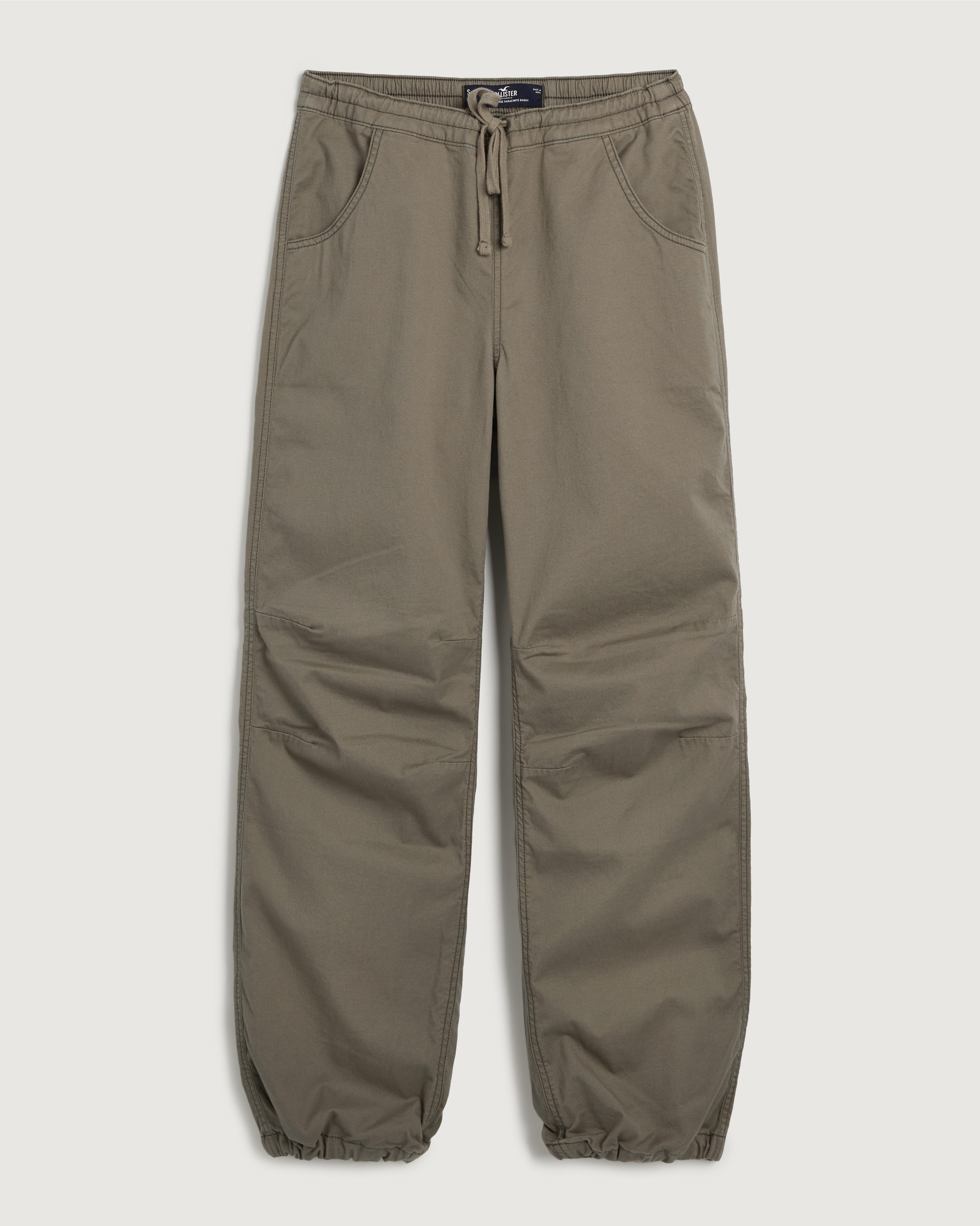 Hollister Adjustable Rise Parachute Pants in Green Lyst UK