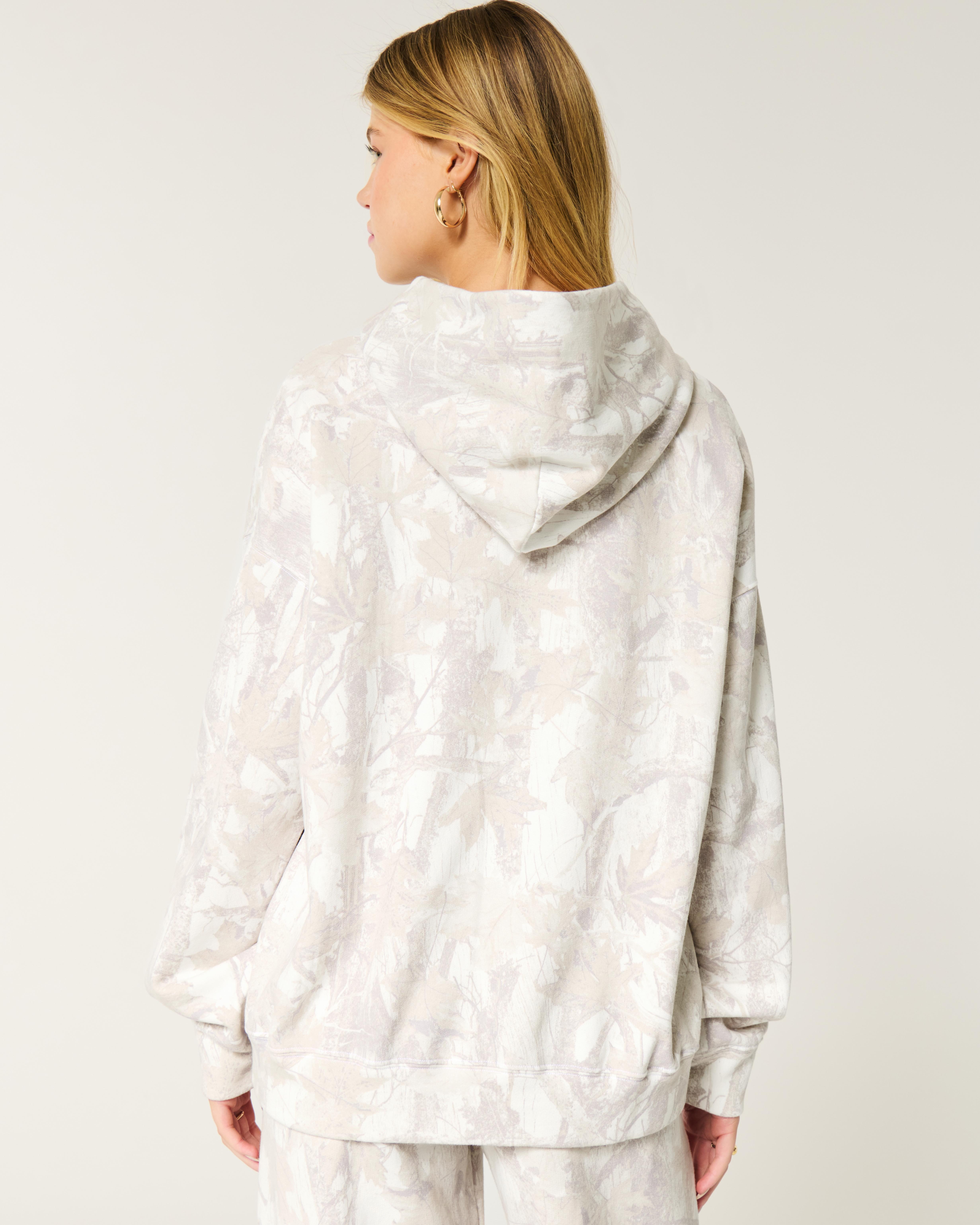 Hollister Oversized Camo Hoodie in White Lyst UK