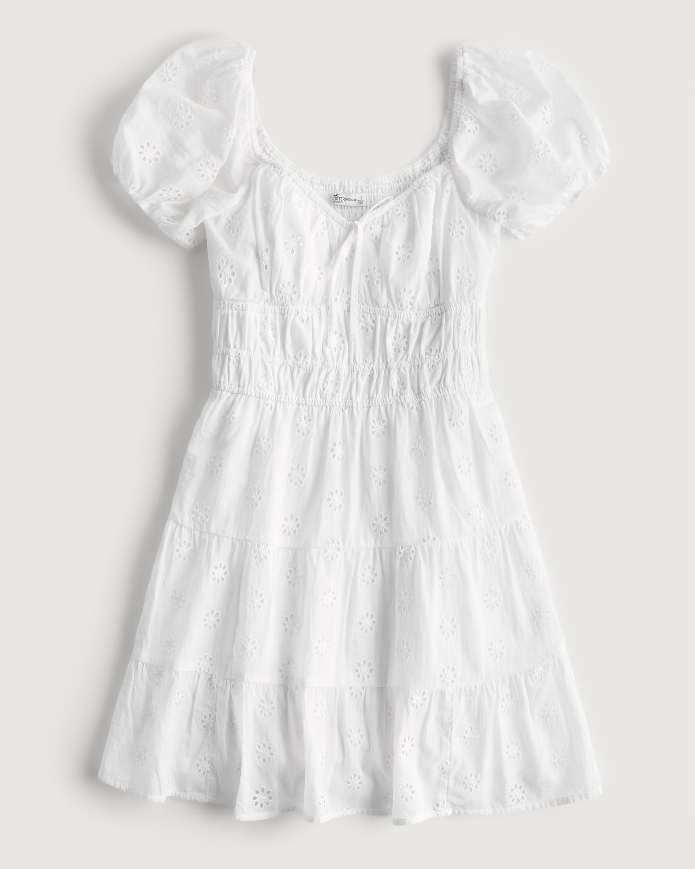 Hollister white lace dress cheap