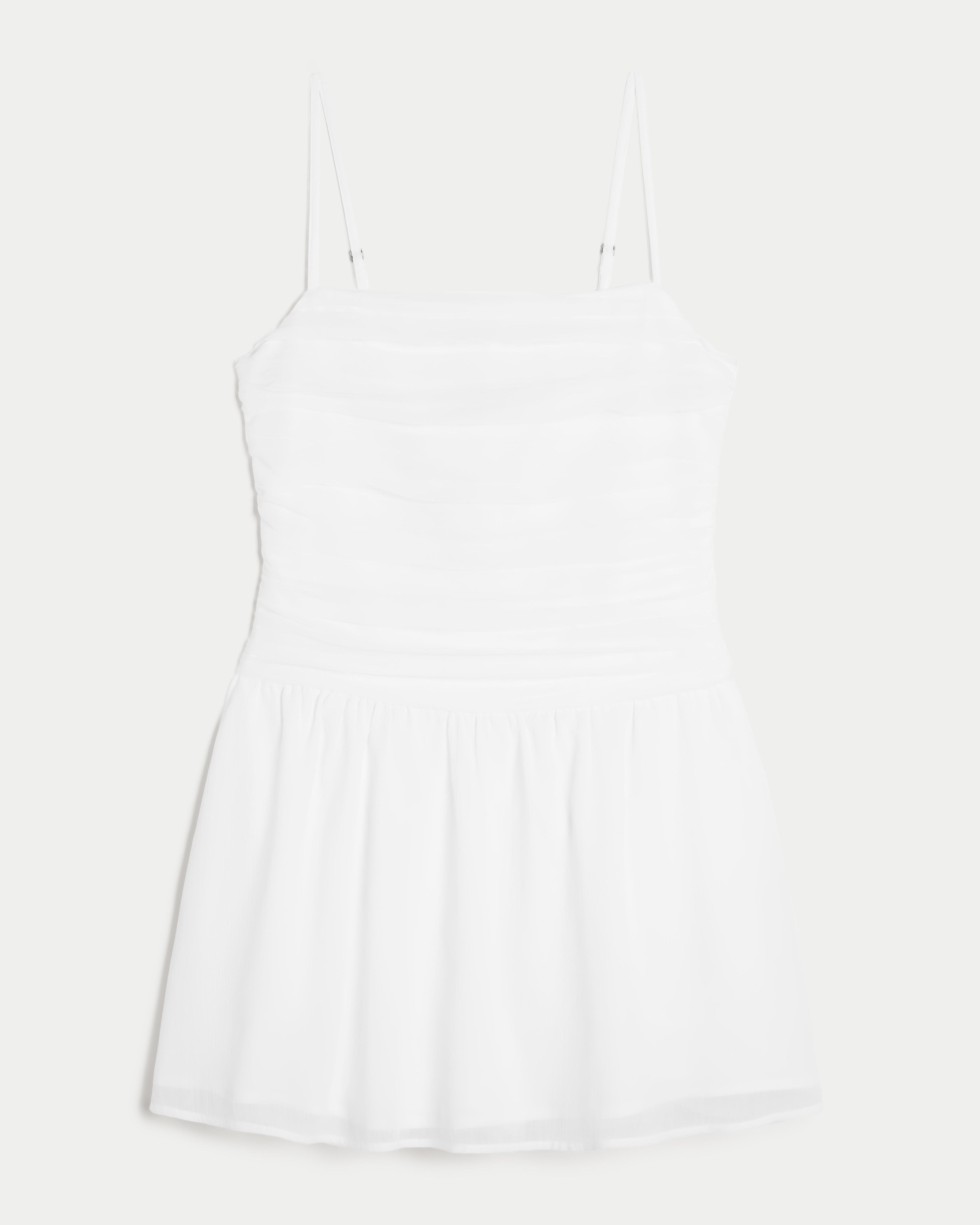 Hollister Chiffon Skort Dress in White