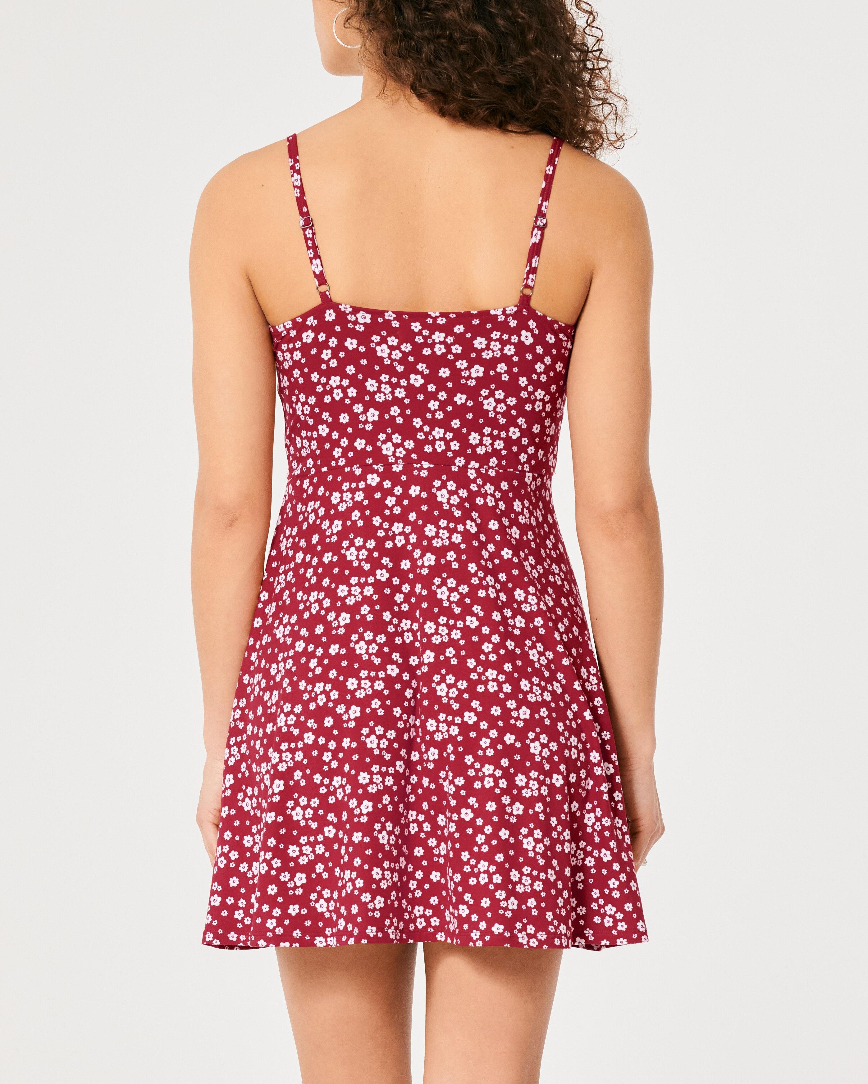 Hollister button front shop a line dress
