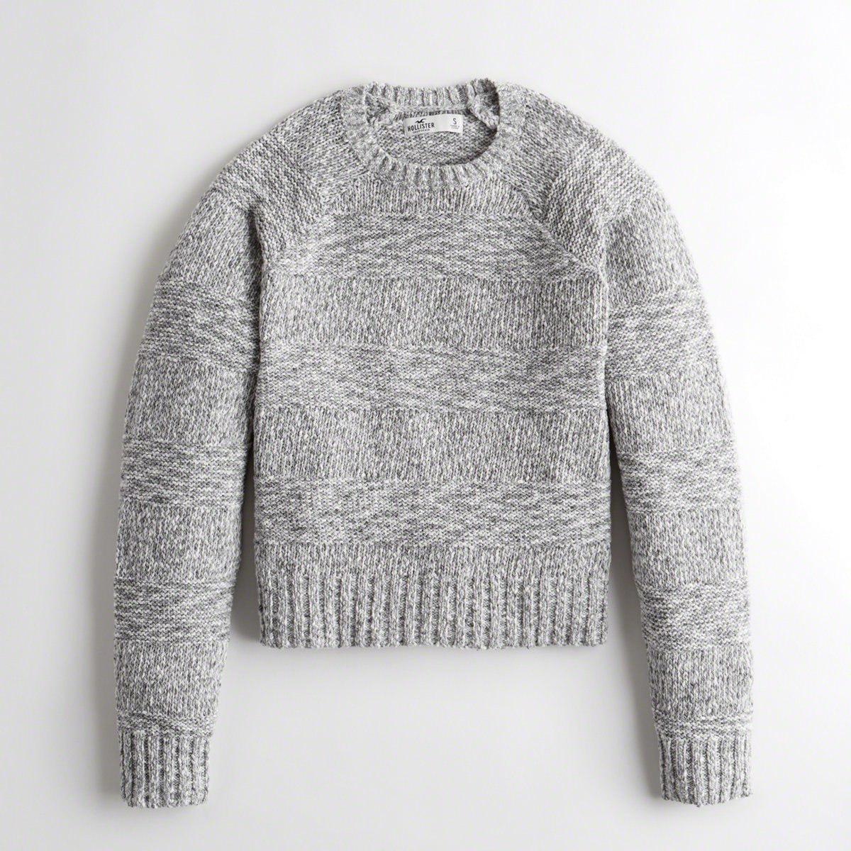 hollister gray sweater