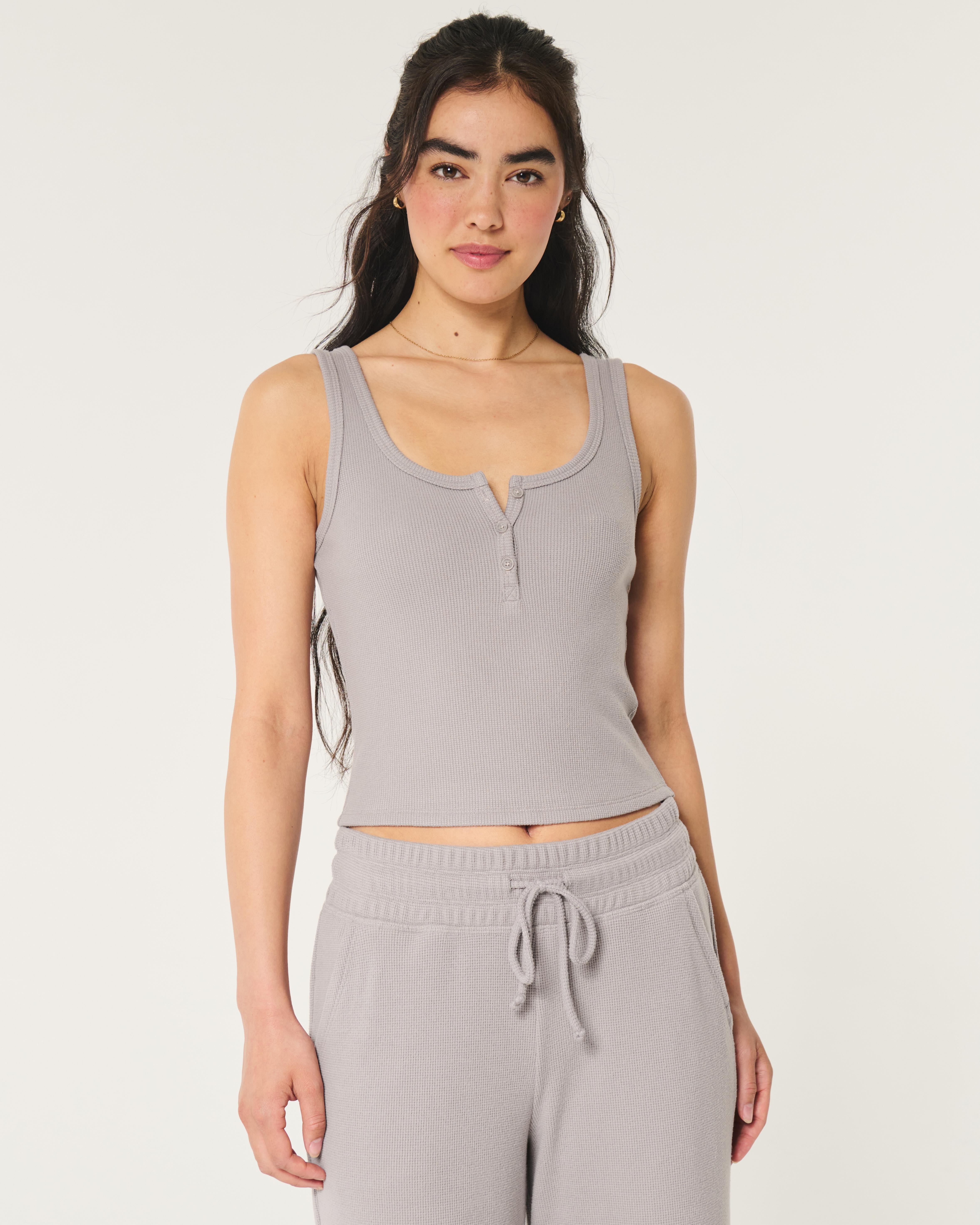 Hollister waffle top outlet