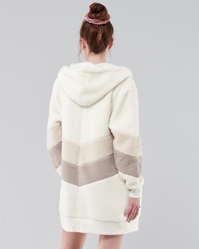 Hollister Gilly Hicks Sherpa Hoodie Robe in White | Lyst UK