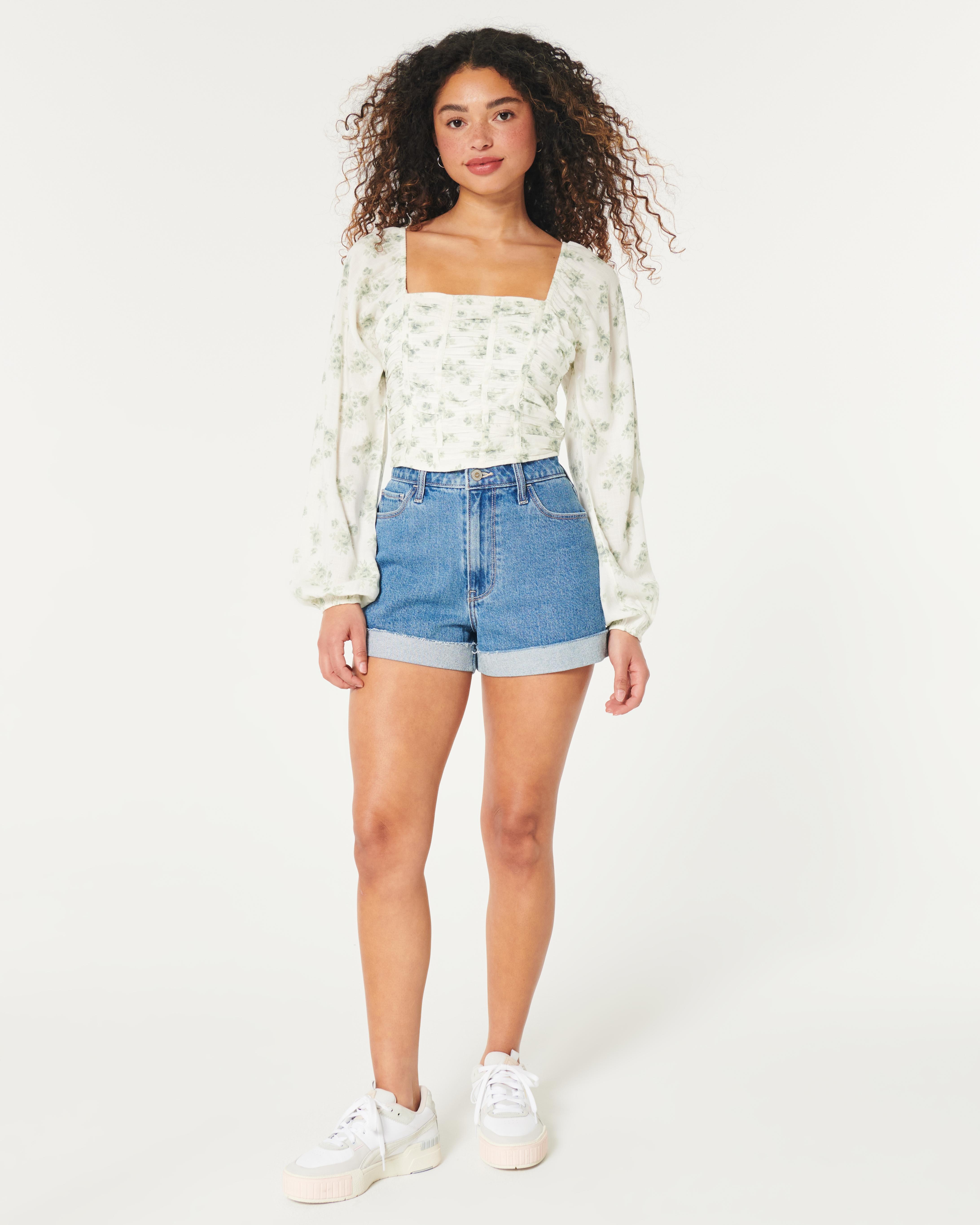 Hollister Long-sleeve Ruched Top in White Lyst UK