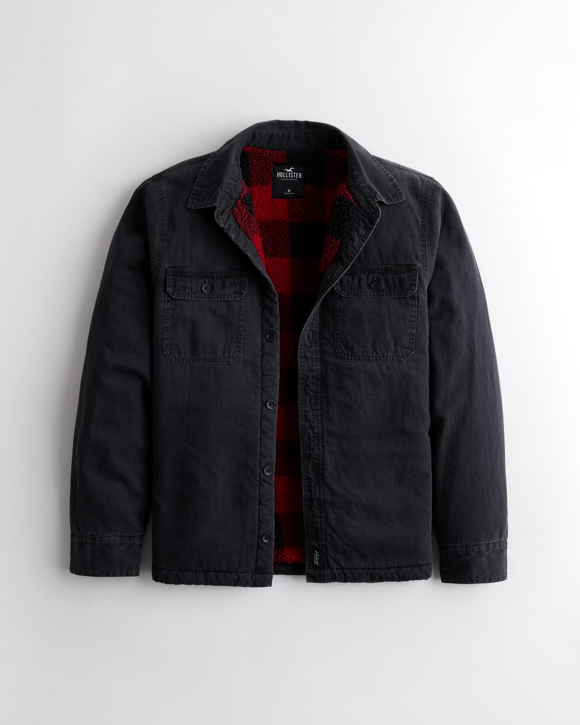 Hollister Sherpa-lined Denim Shirt 