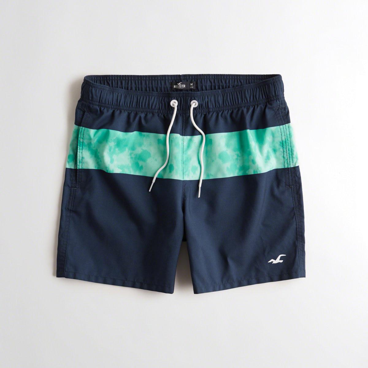 hollister guard fit swim trunks