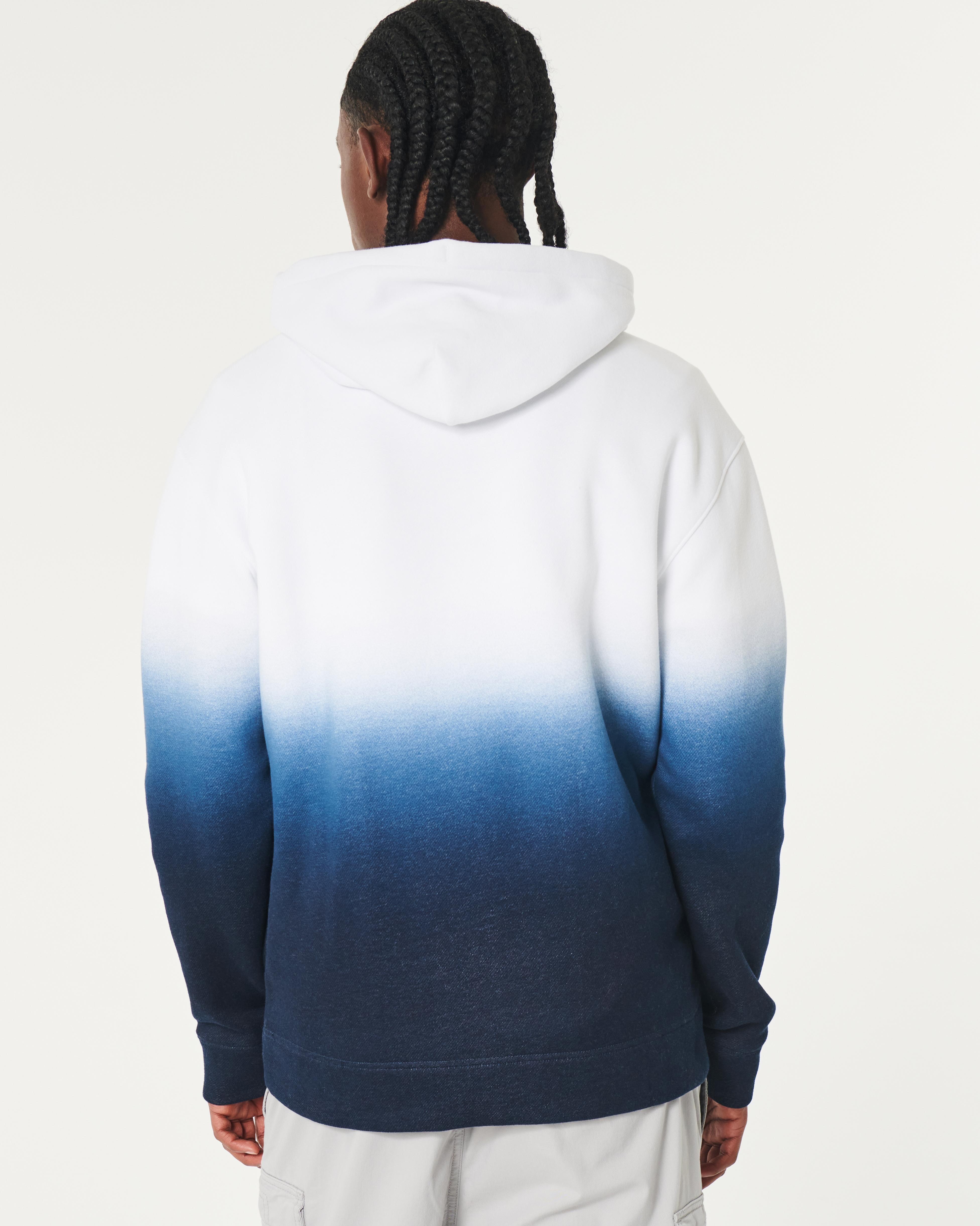 Hollister Relaxed Ombre Logo Hoodie in Blue for Men Lyst UK