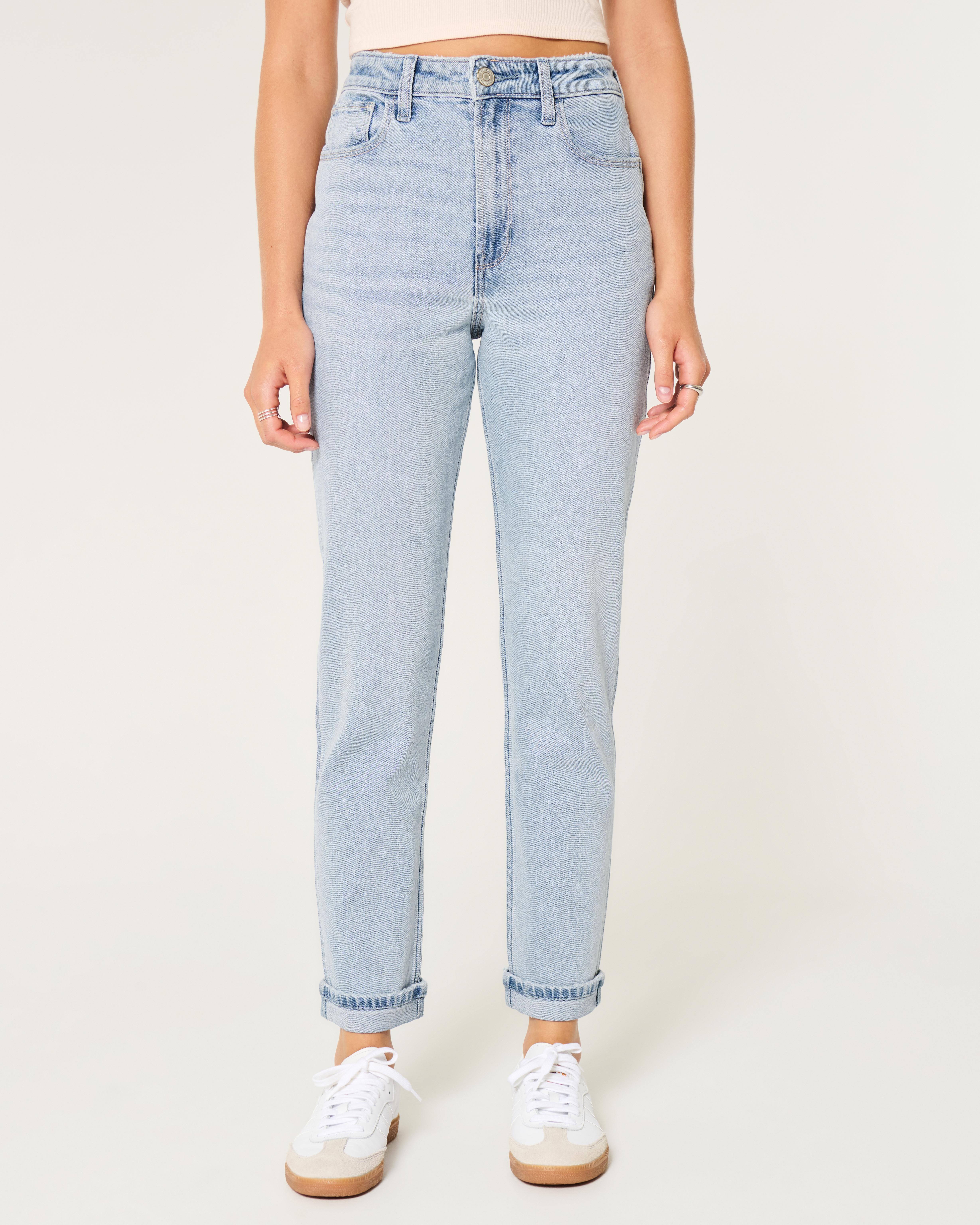 Ultra High Rise Hollister Mom Jeans Uk Mom Jeans Hollister Ankle - Main Image