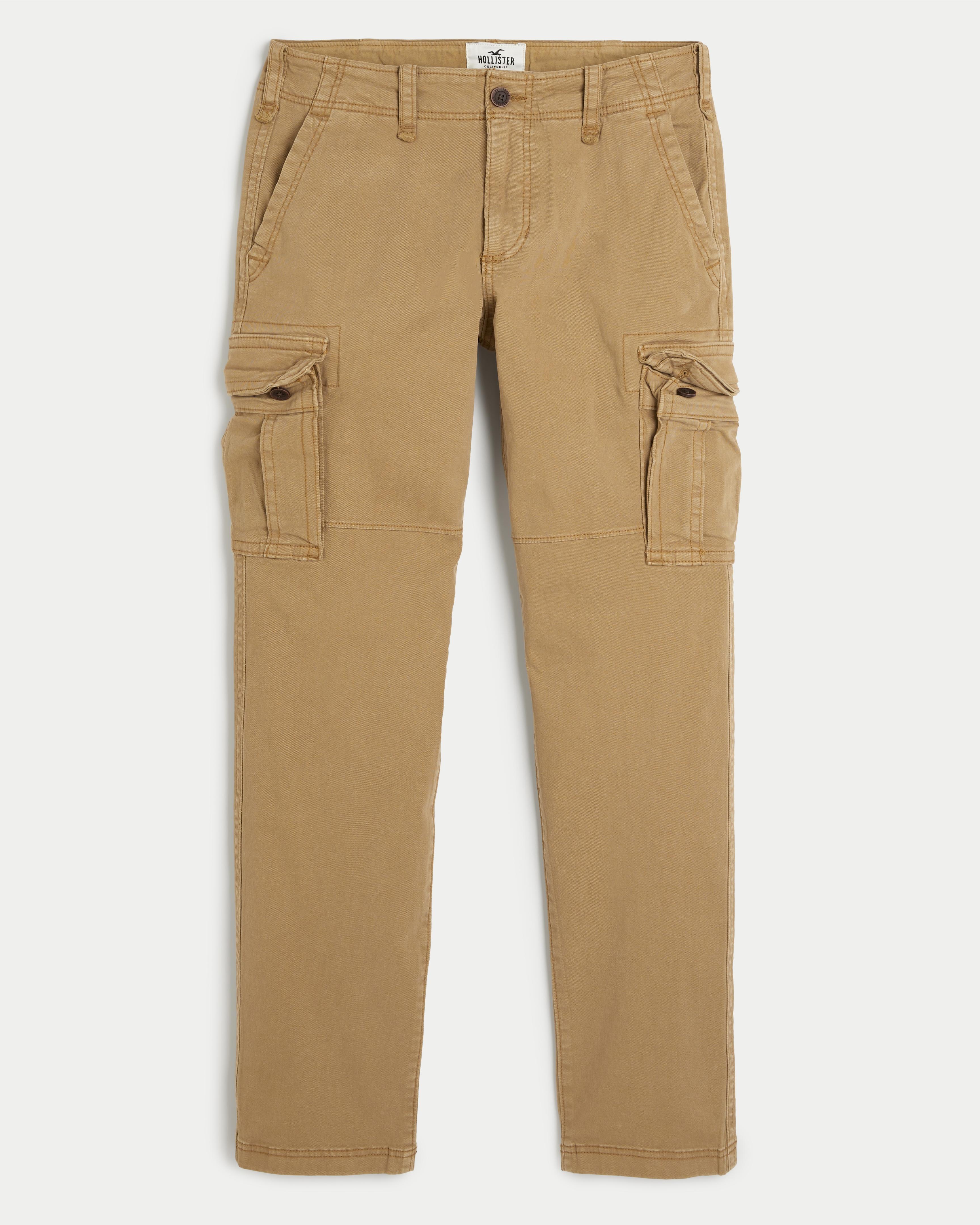 Hollister skinny joggers in khaki