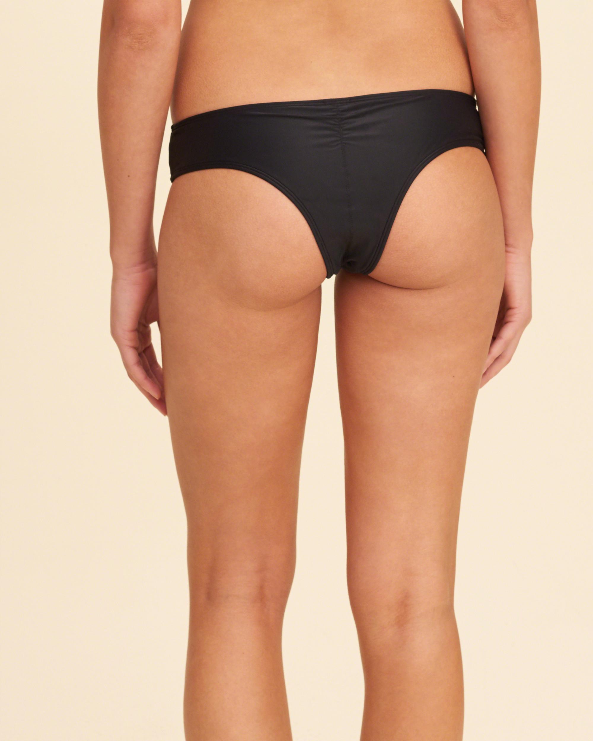 hollister black bikini bottoms