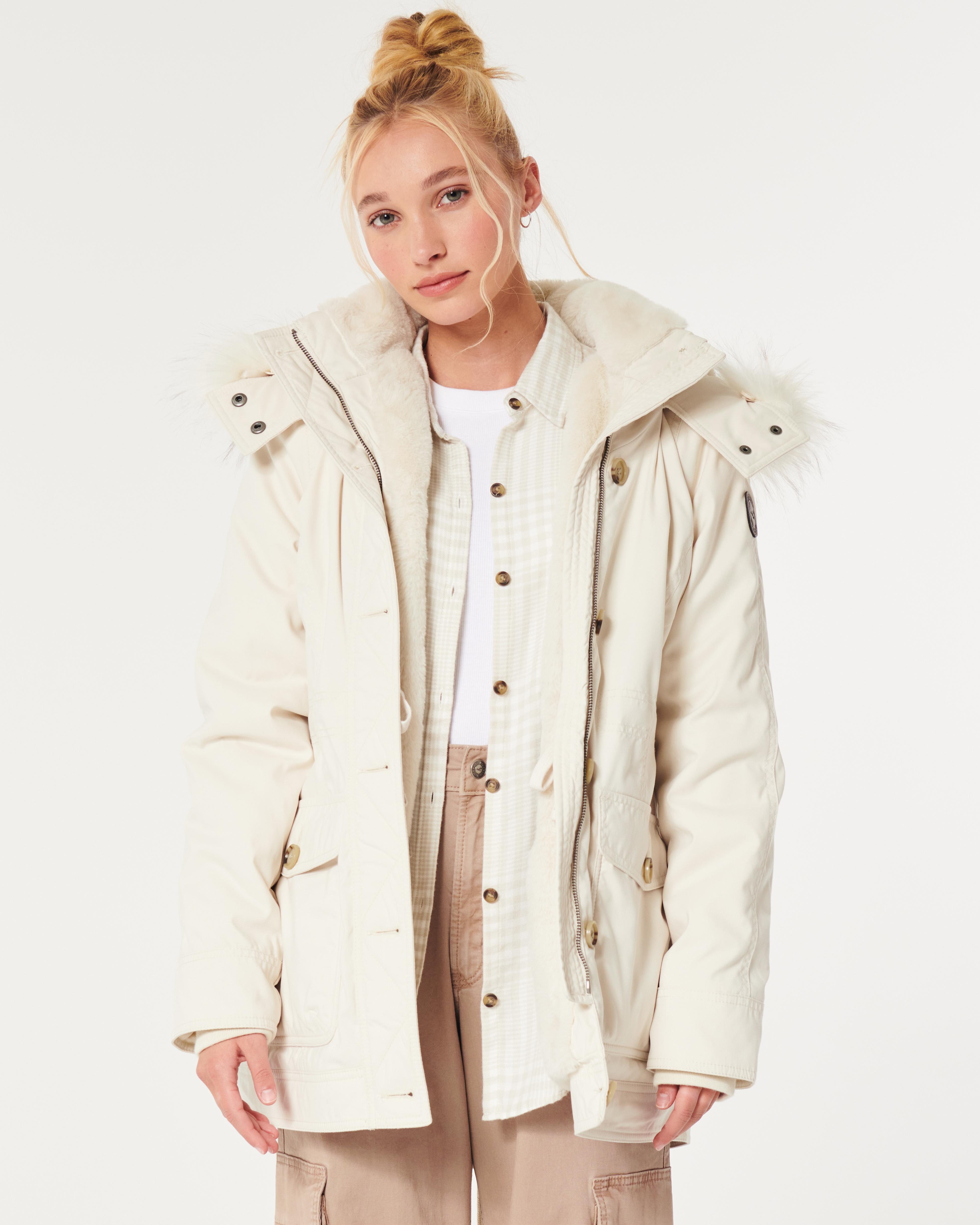 Faux Fur-lined Cozy Parka