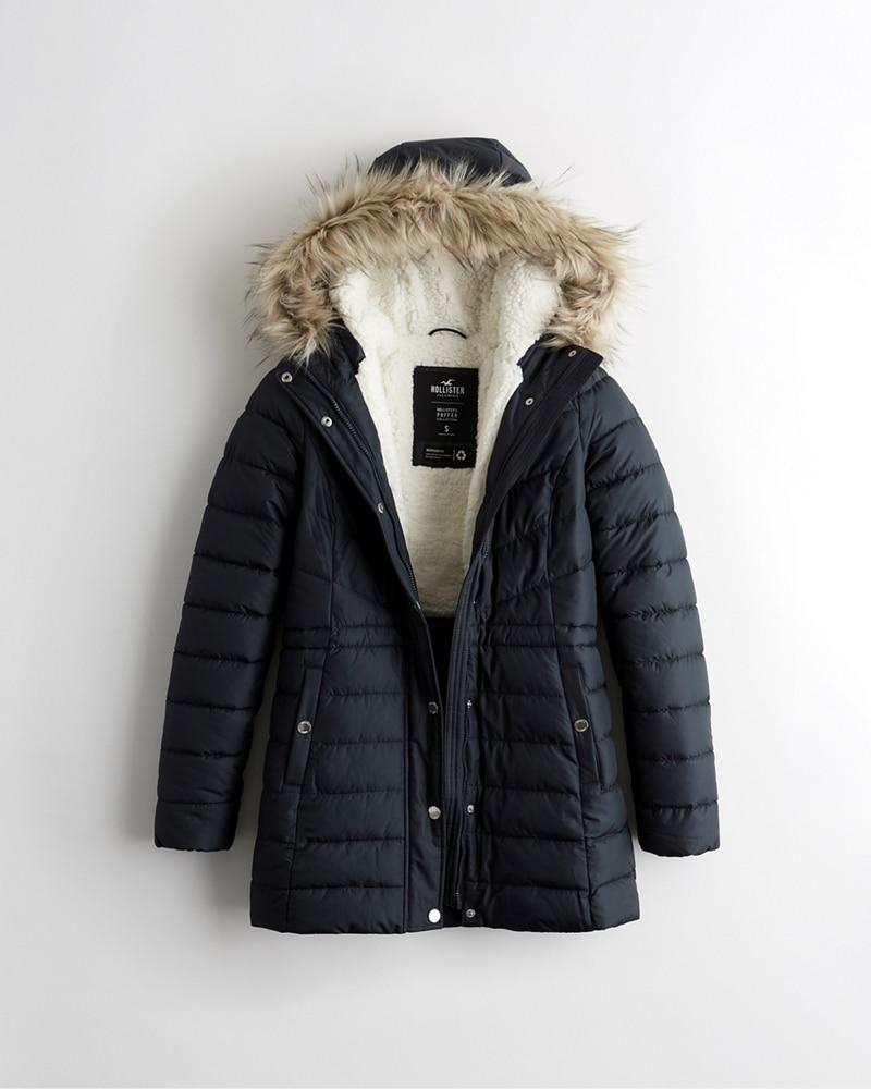 sherpa lined puffer