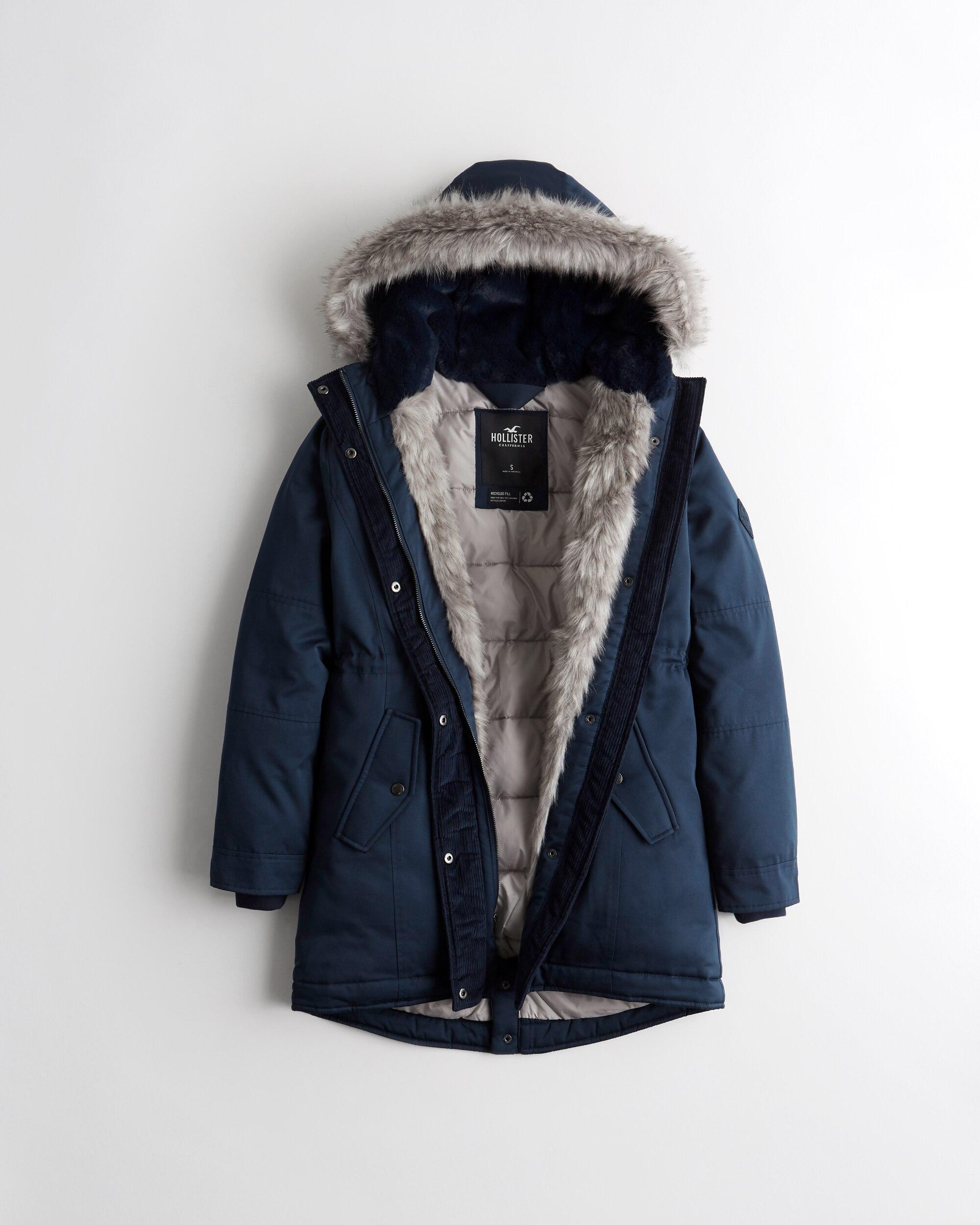 Faux Teddy-lined Parka