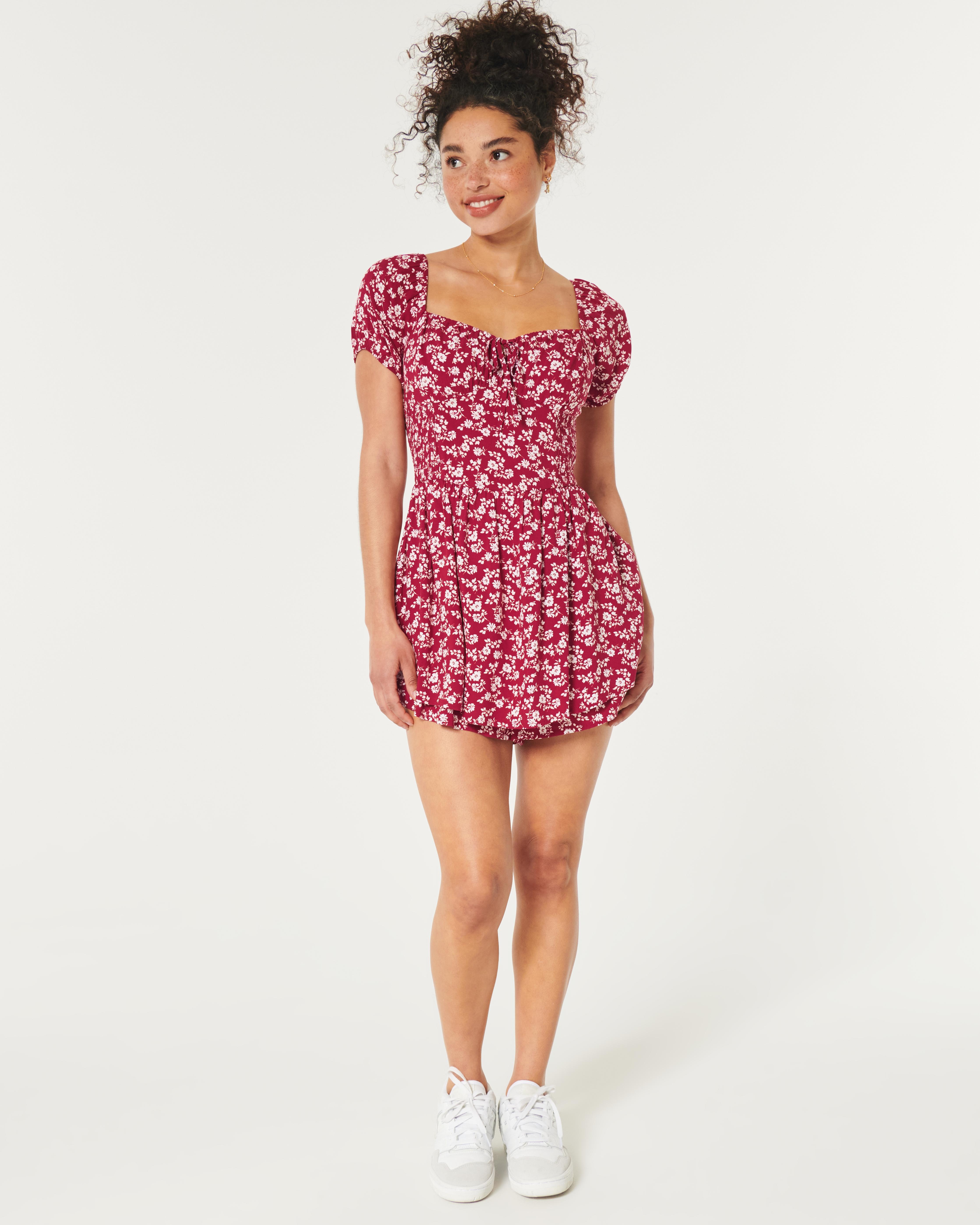 Hollister red romper best sale