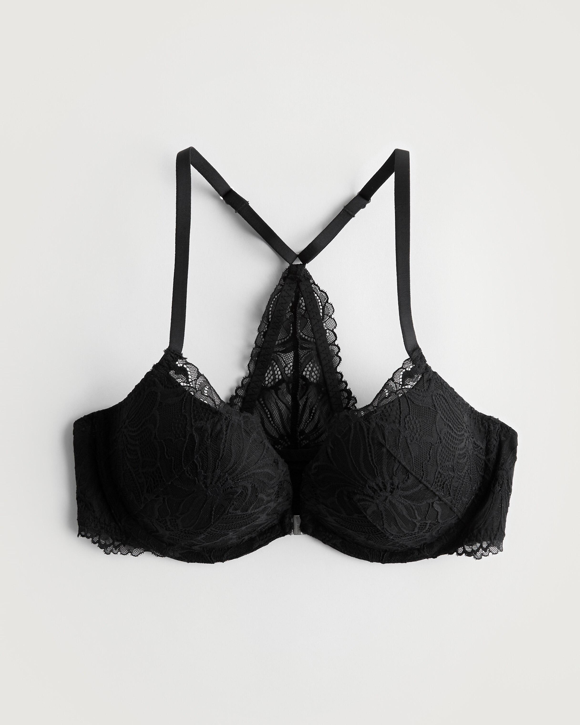 Gilly Hicks Hollister Black Lace Strappy Racerback Bralette