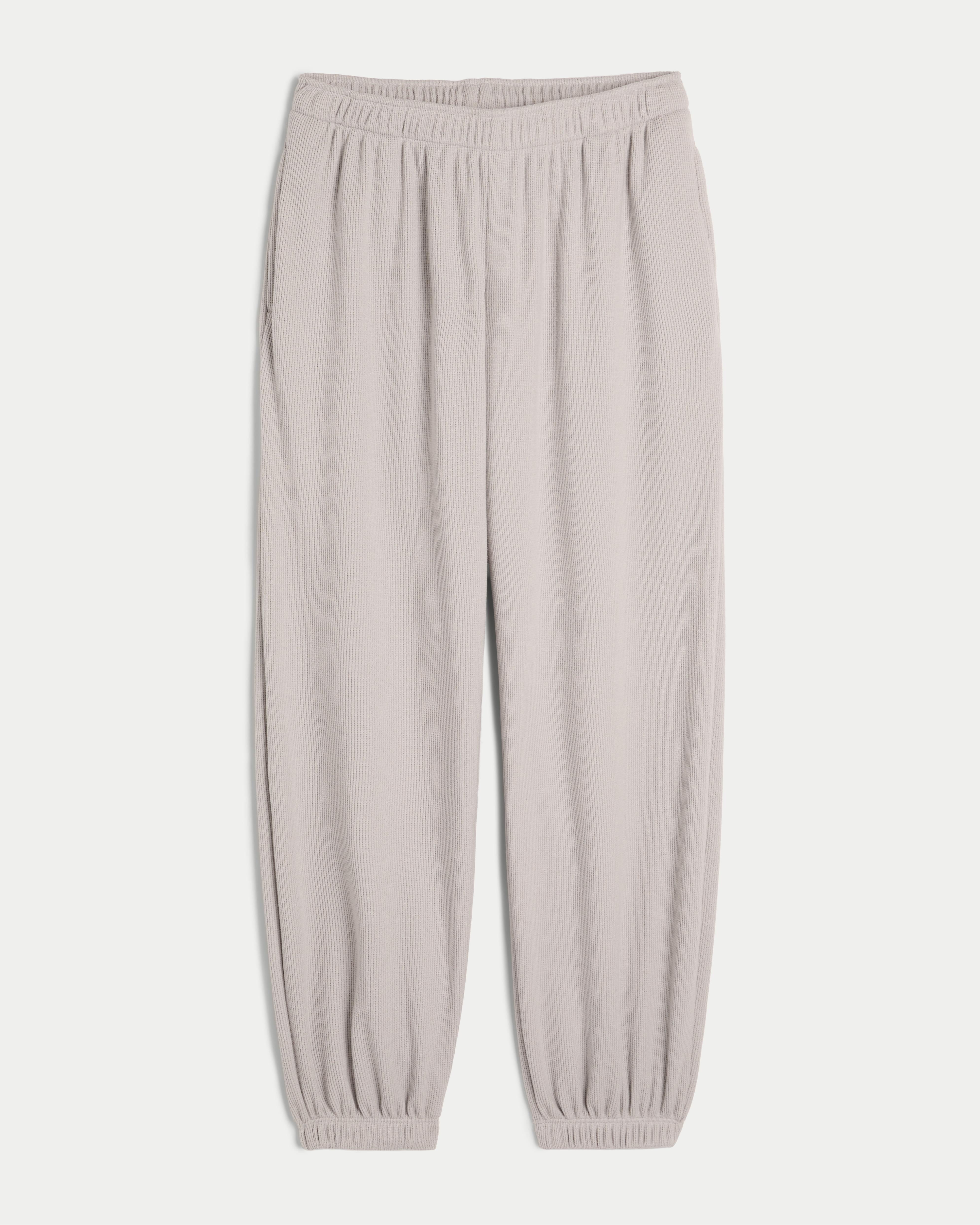Hollister Gilly Hicks Cozy Waffle Baggy Joggers in White Lyst UK
