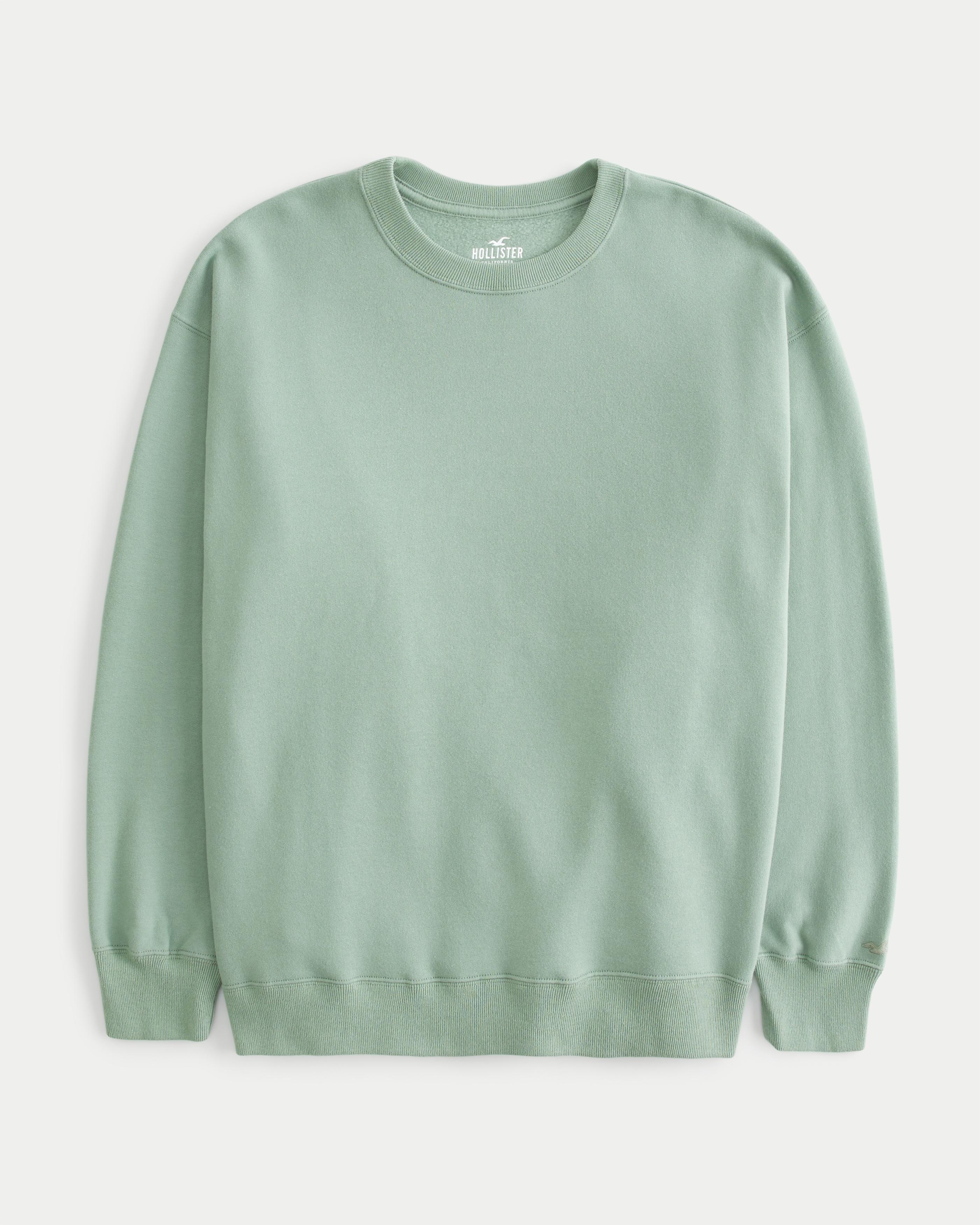 Hollister green sweatshirt sale