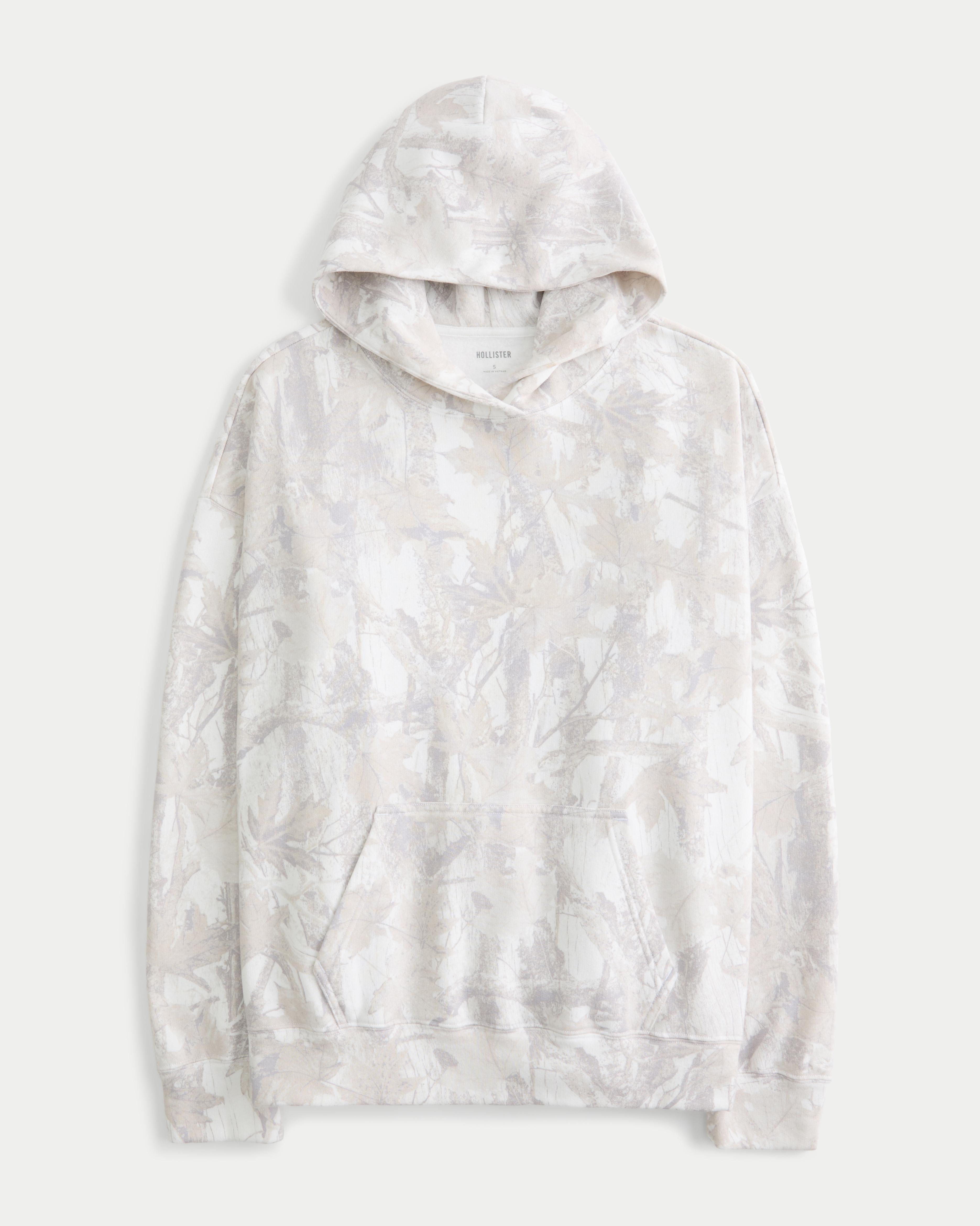 Hollister Oversized Camo Hoodie in White Lyst UK