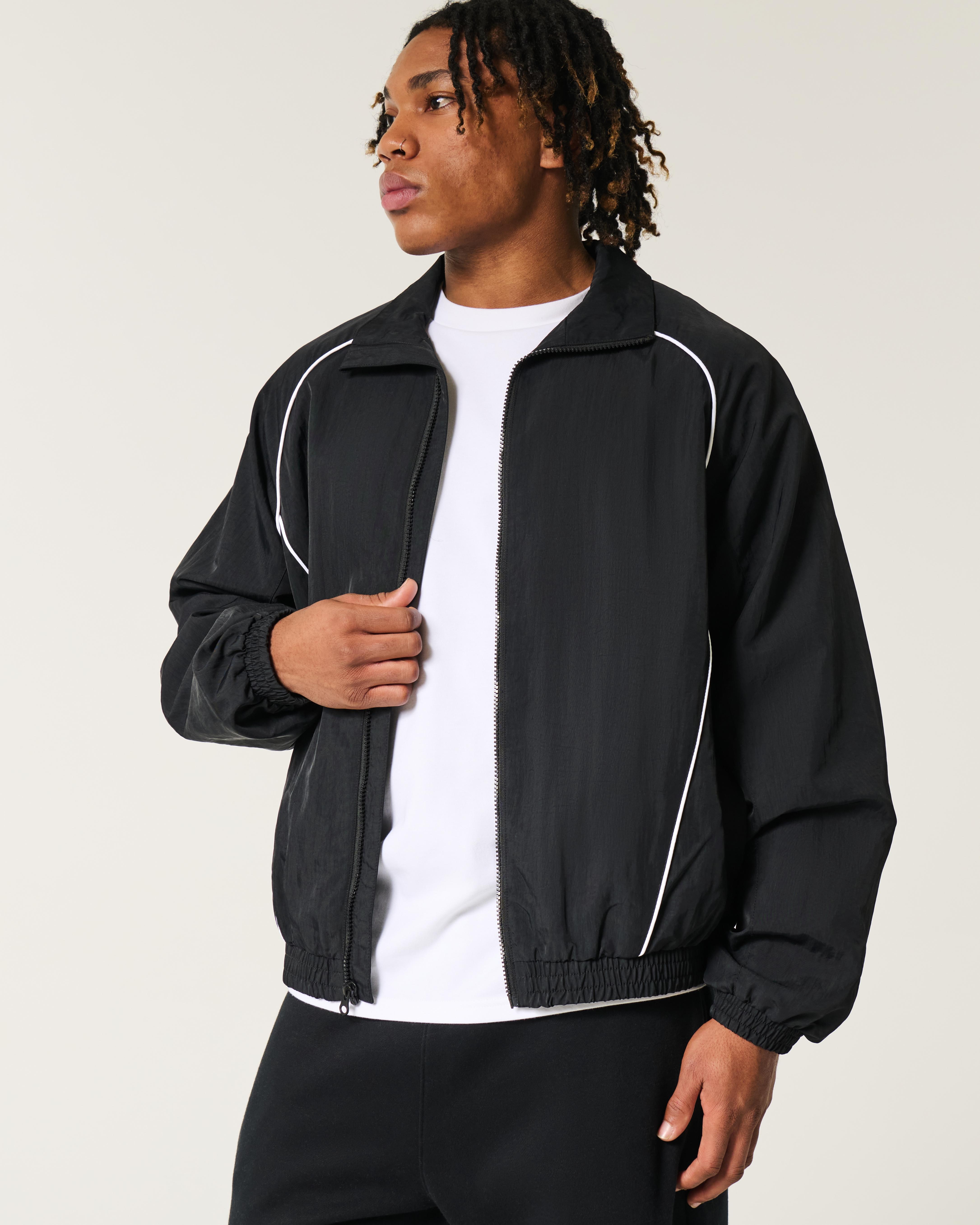Shop hollister windbreaker black Outlet