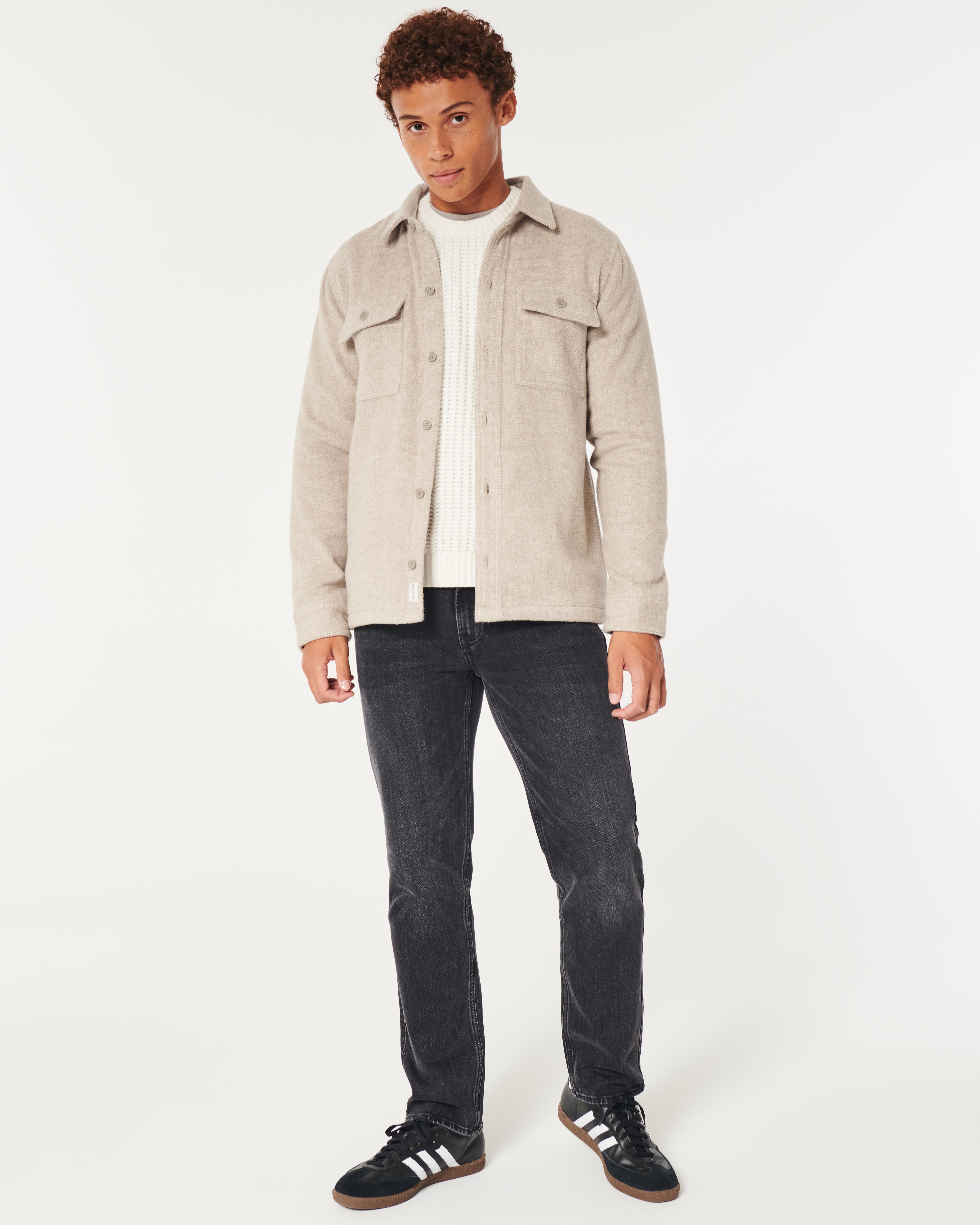 Hollister Kuschelige Hemdjacke in Natur für Herren Lyst DE