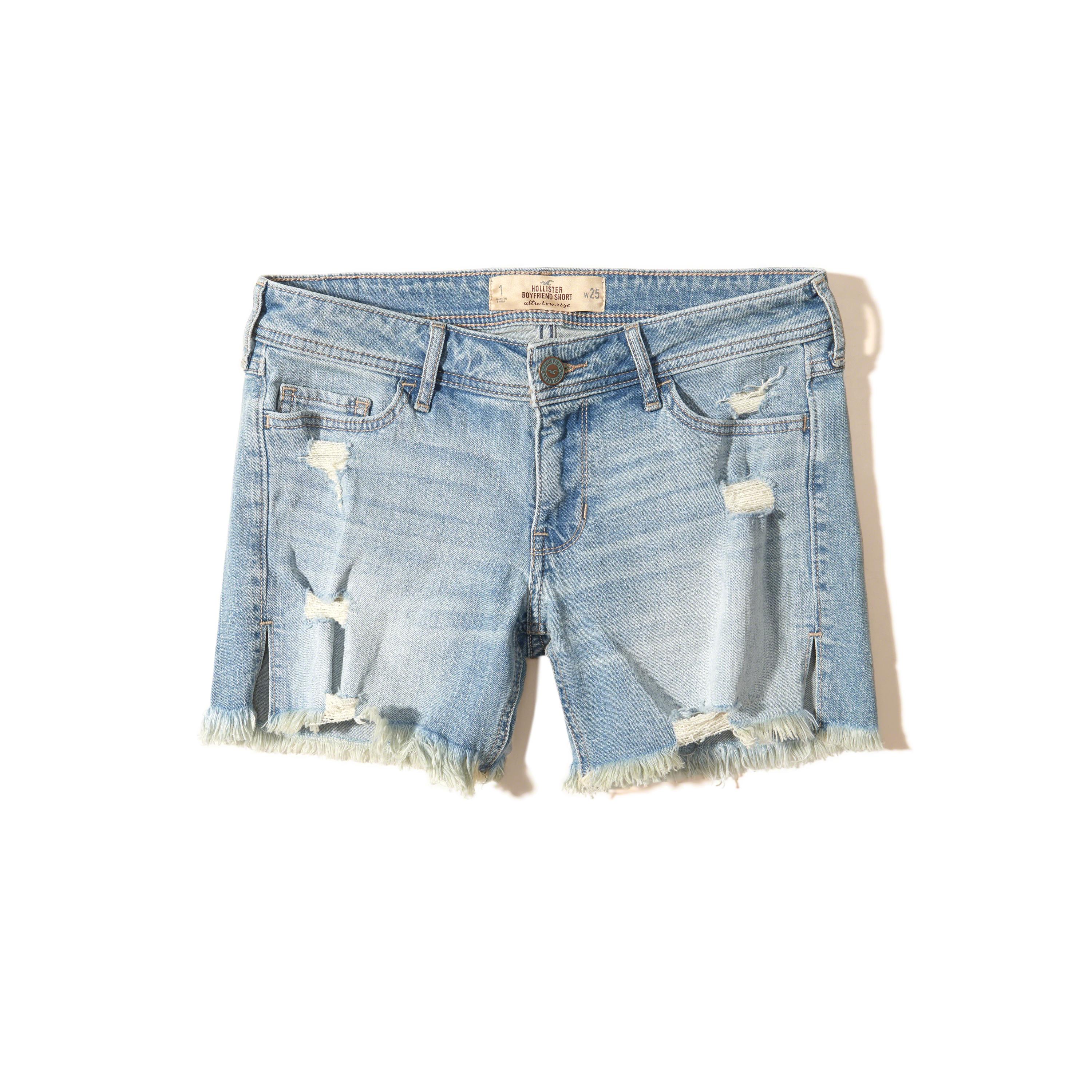 hollister ripped jean shorts