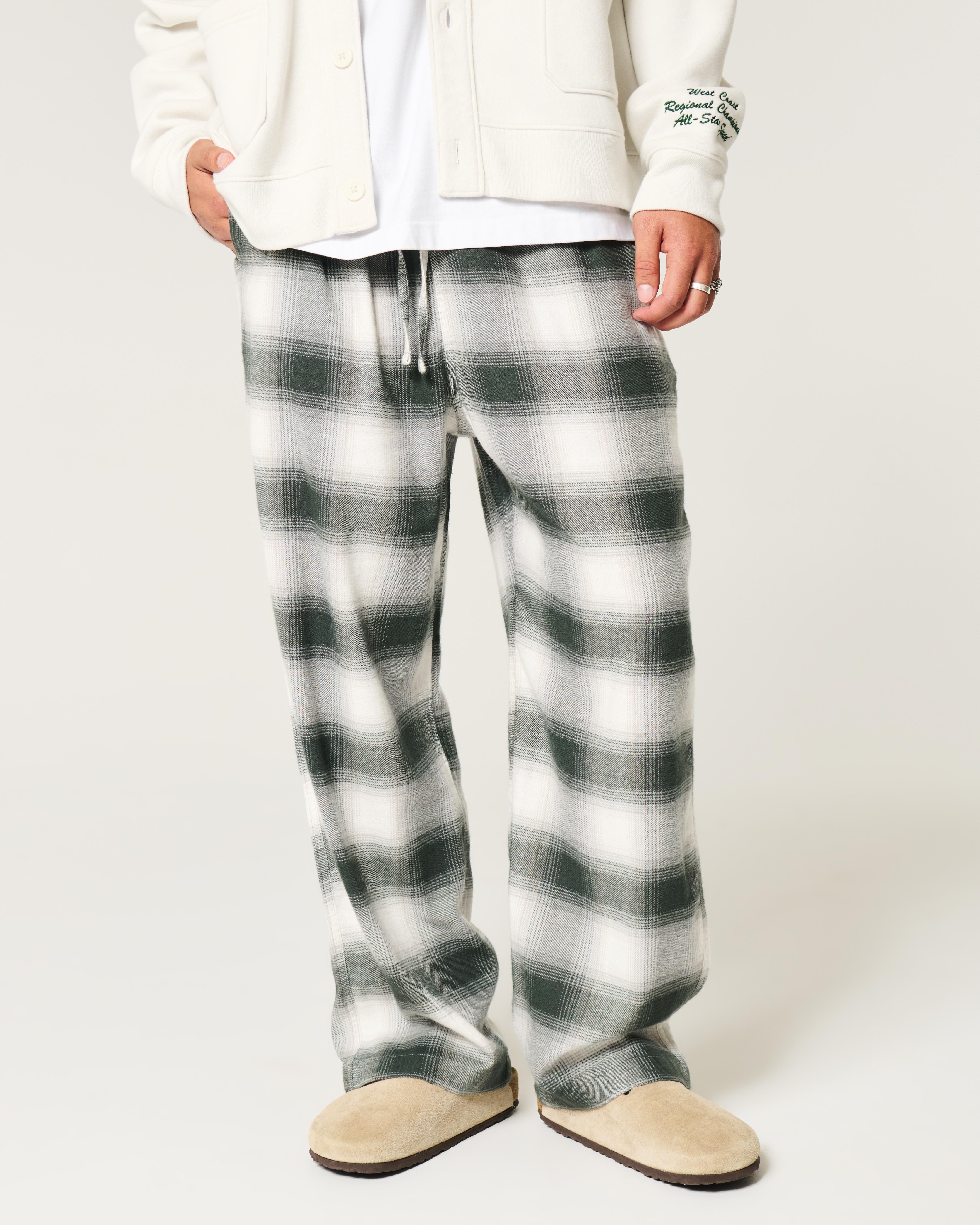 Baggy flannel pants outlet