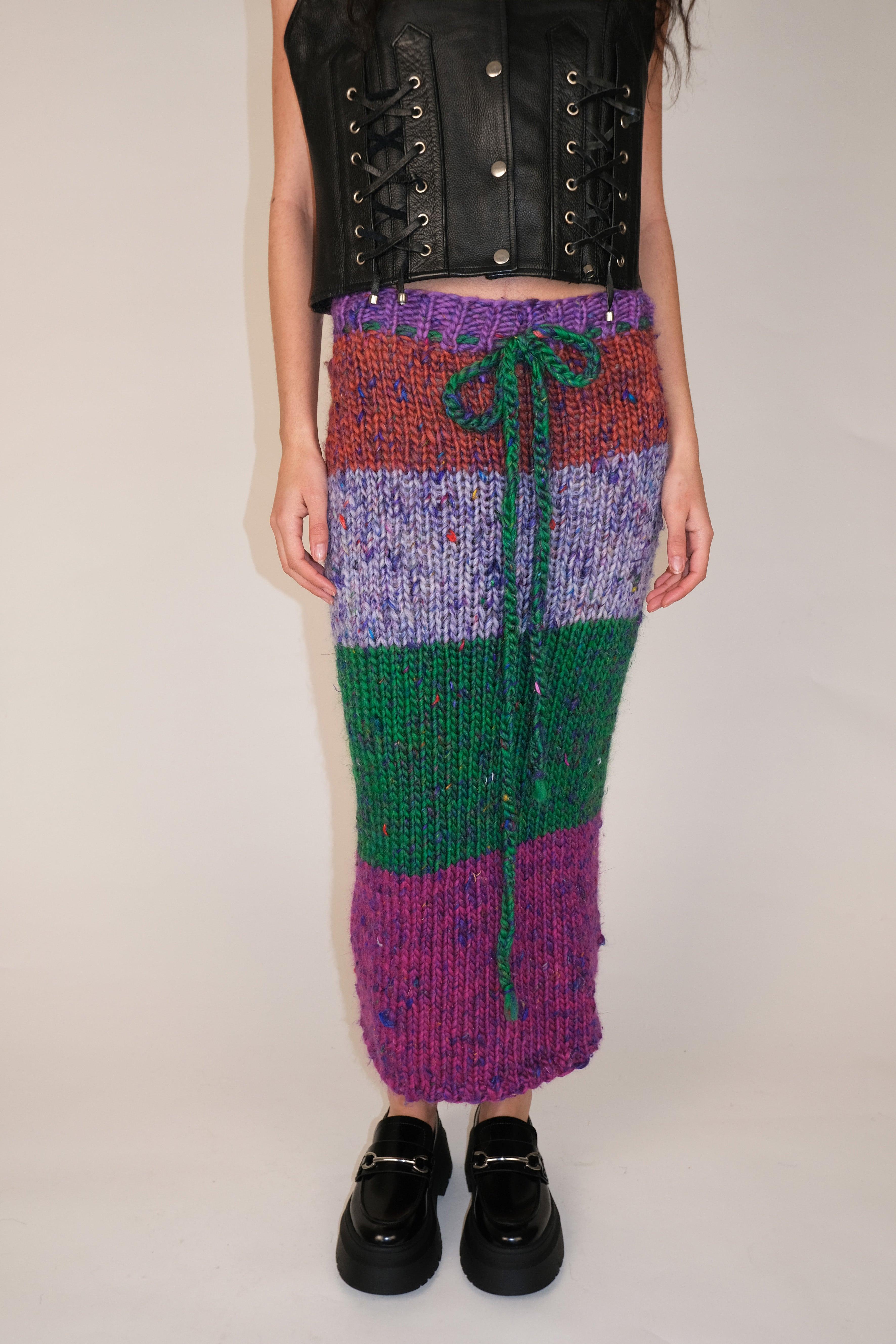 Hope Macaulay Venus Chunky Knit Midi Skirt | Lyst
