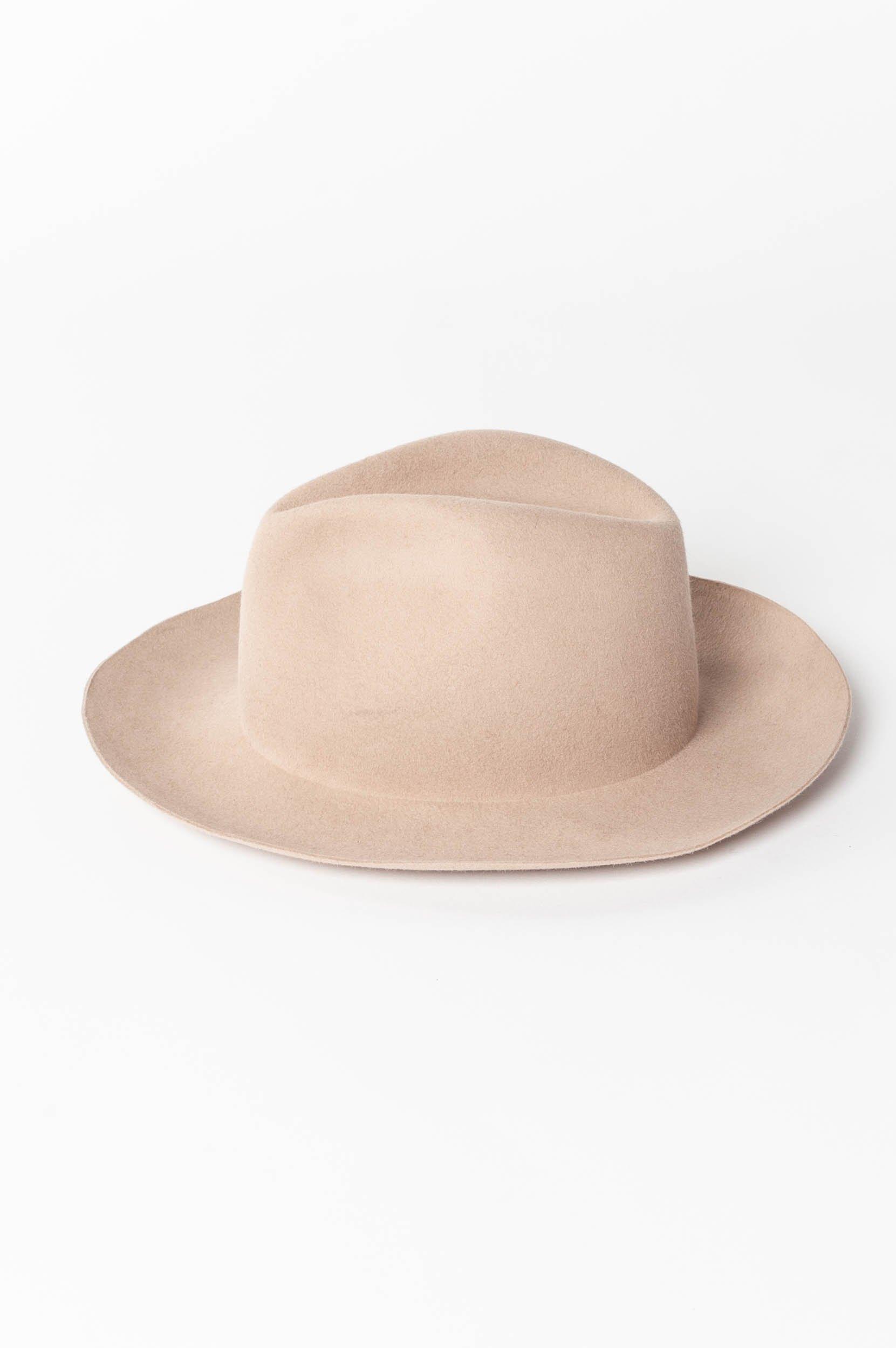 beige hat