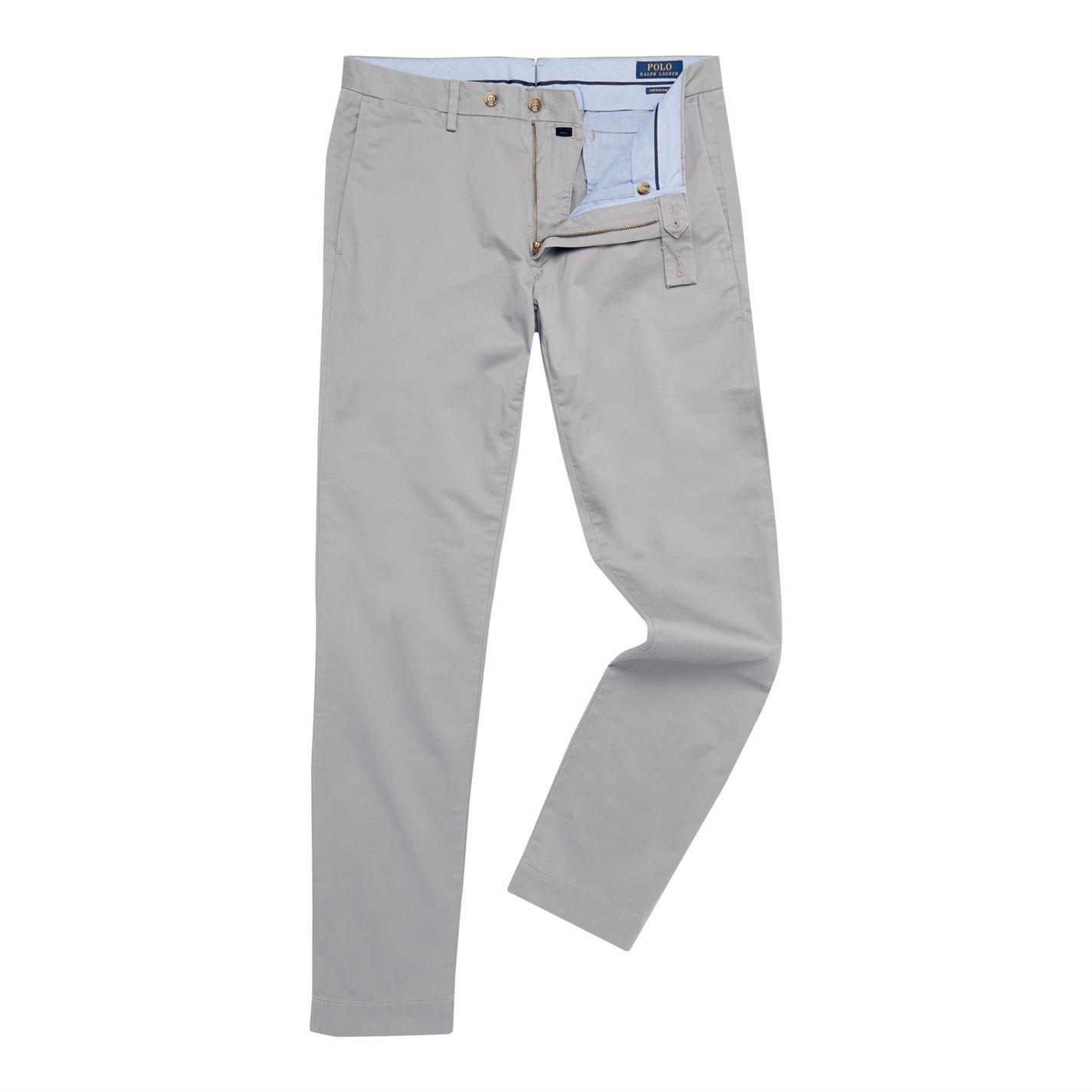 Polo Ralph Lauren Clean Wash Chinos in Gray for Men - Lyst