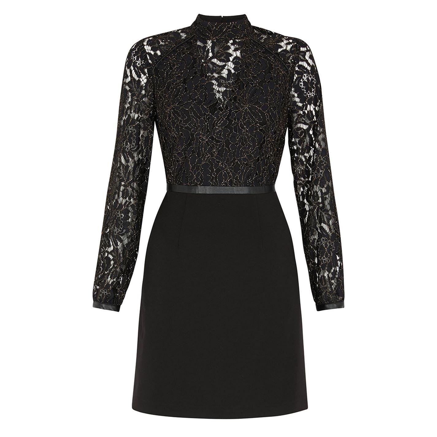 coast black ashby lace dress