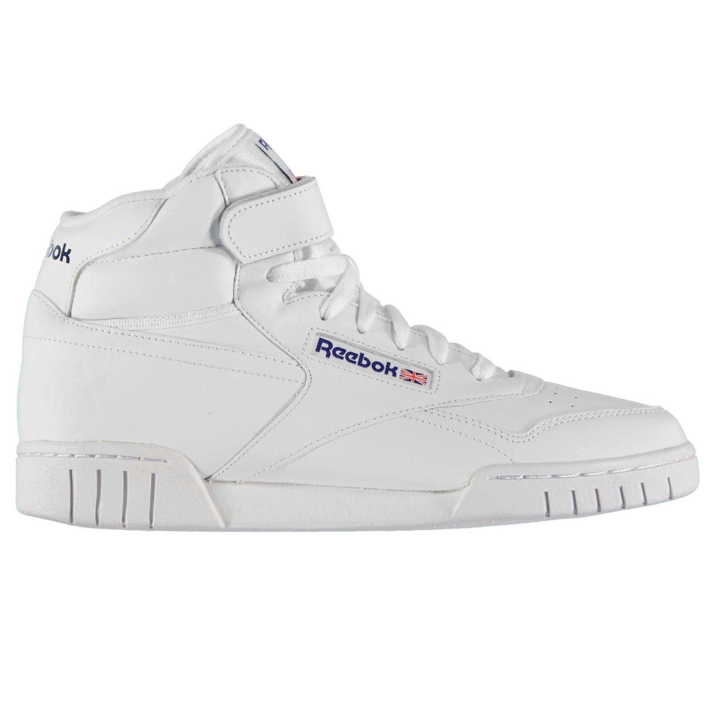 Reebok Leather Ex O Fit Hi High Rise Hiking Shoes in White for Men ...