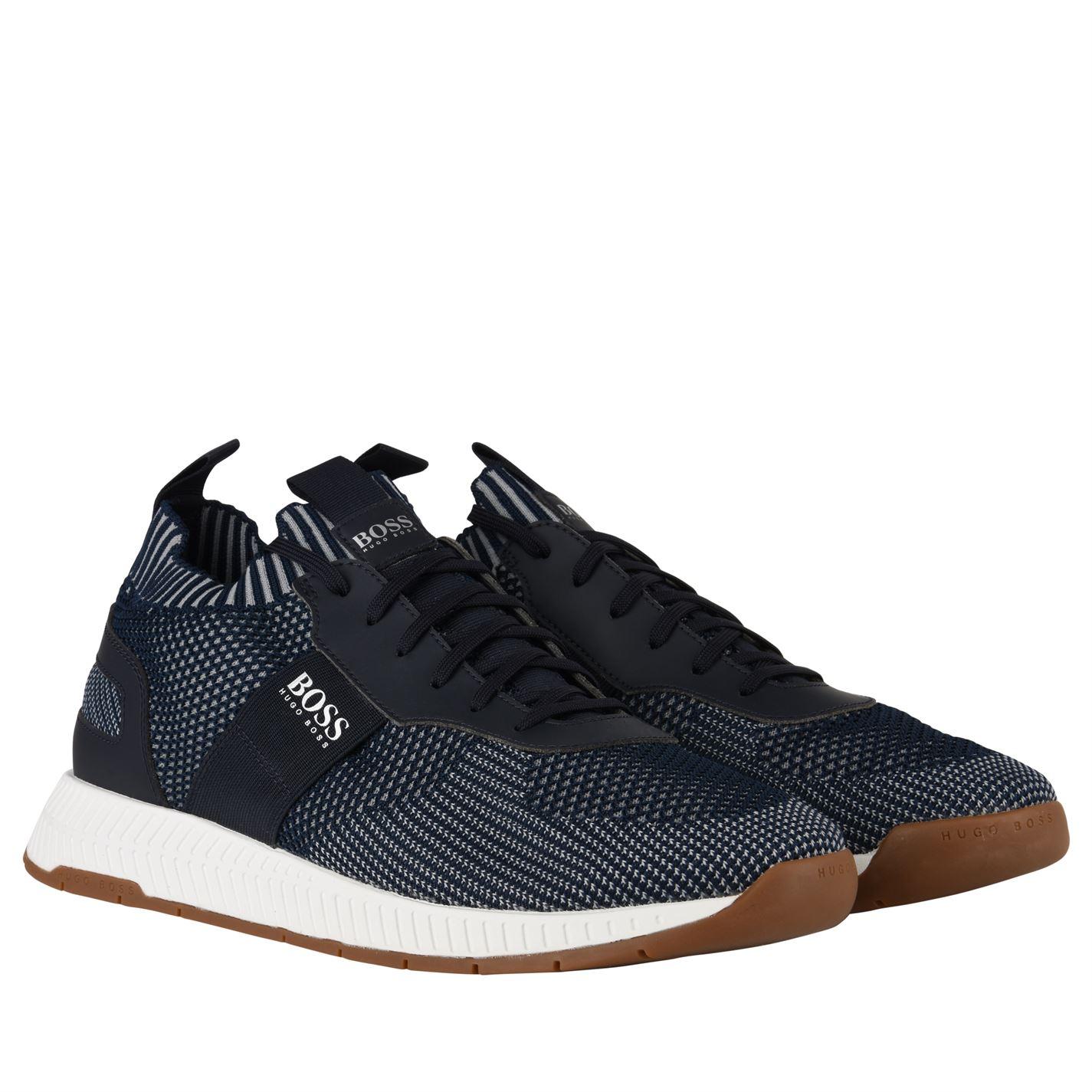 boss titanium runner mesh trainers