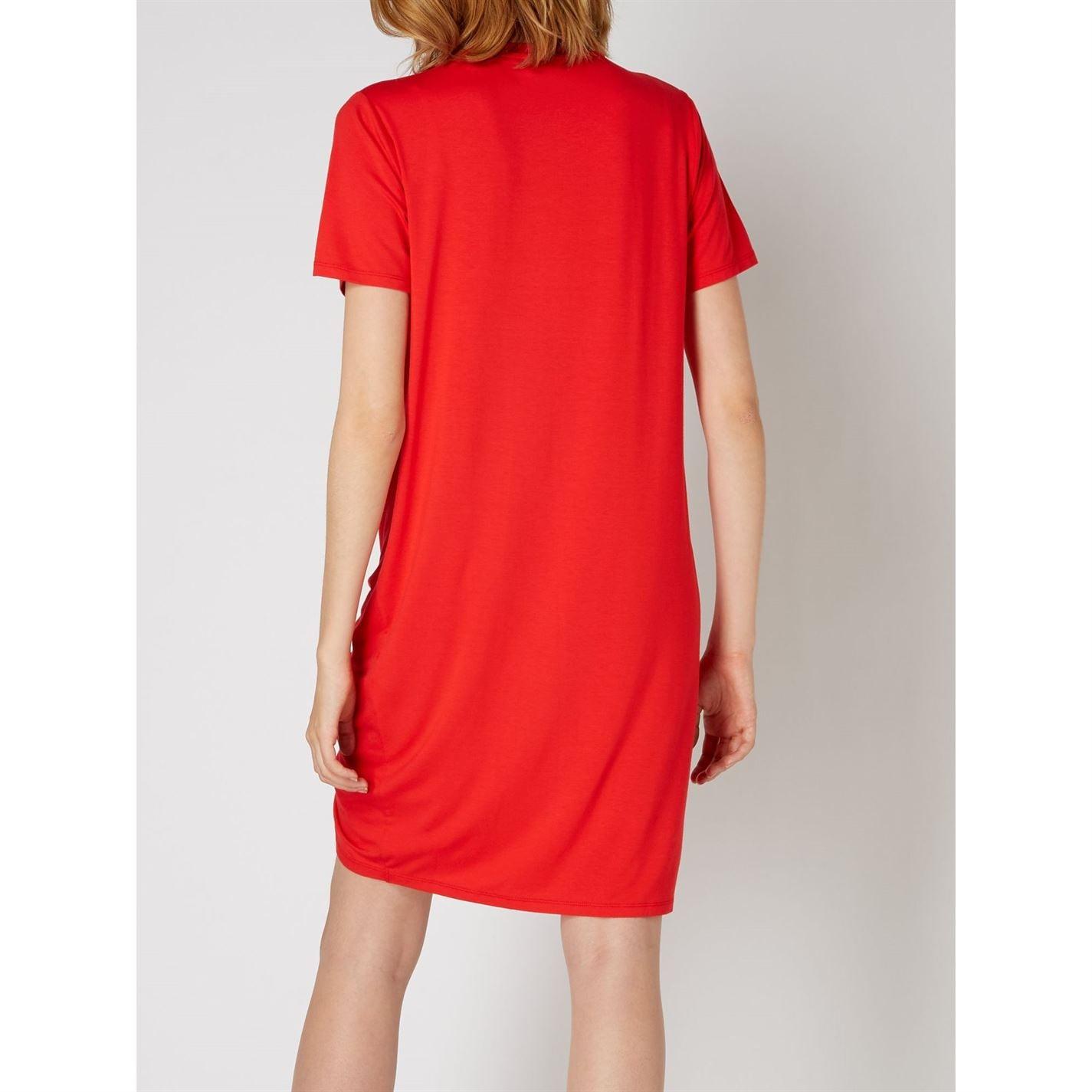 biba red leopard print dress