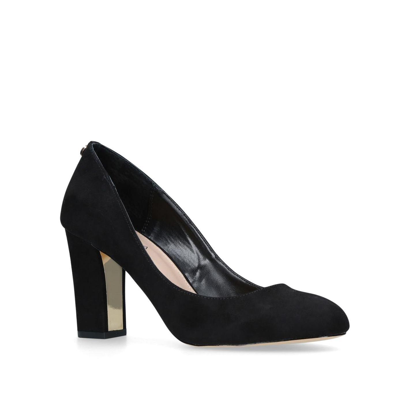 Carvela Kurt Geiger Synthetic 'kruise' Mid Heel Court Shoes in Black Lyst