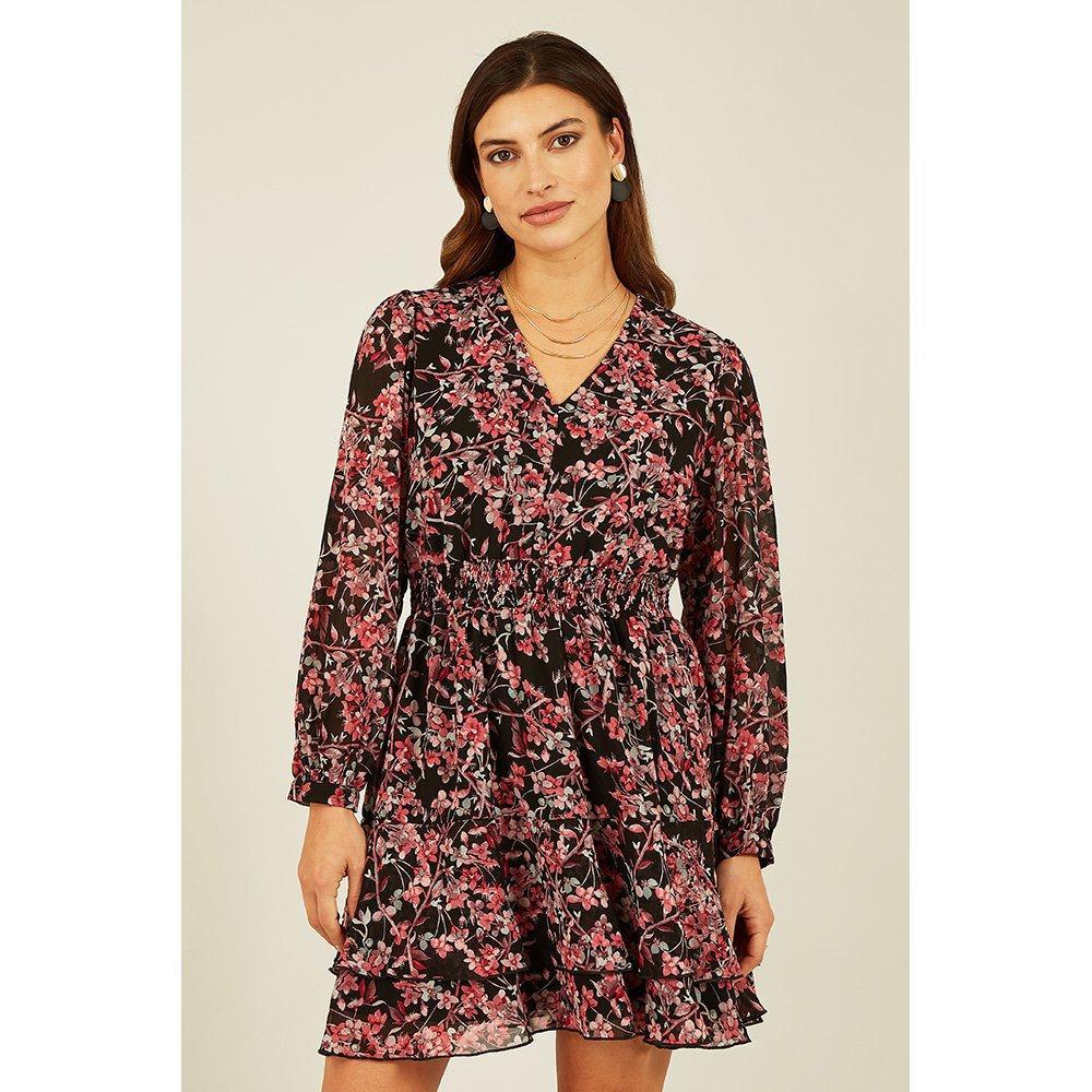 mela london long sleeve dress Mela London | Green Velvet Long Sleeve Skater Dress | Green