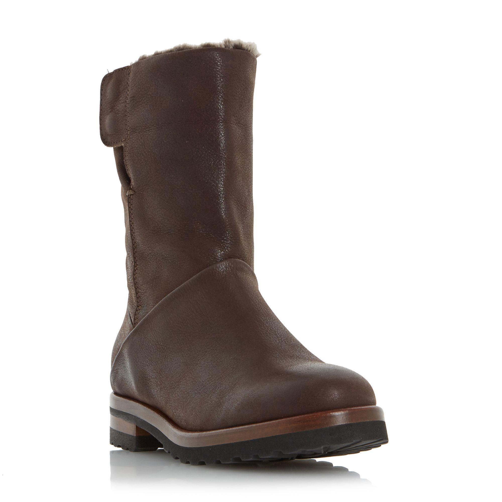 ladies fur lined biker boots
