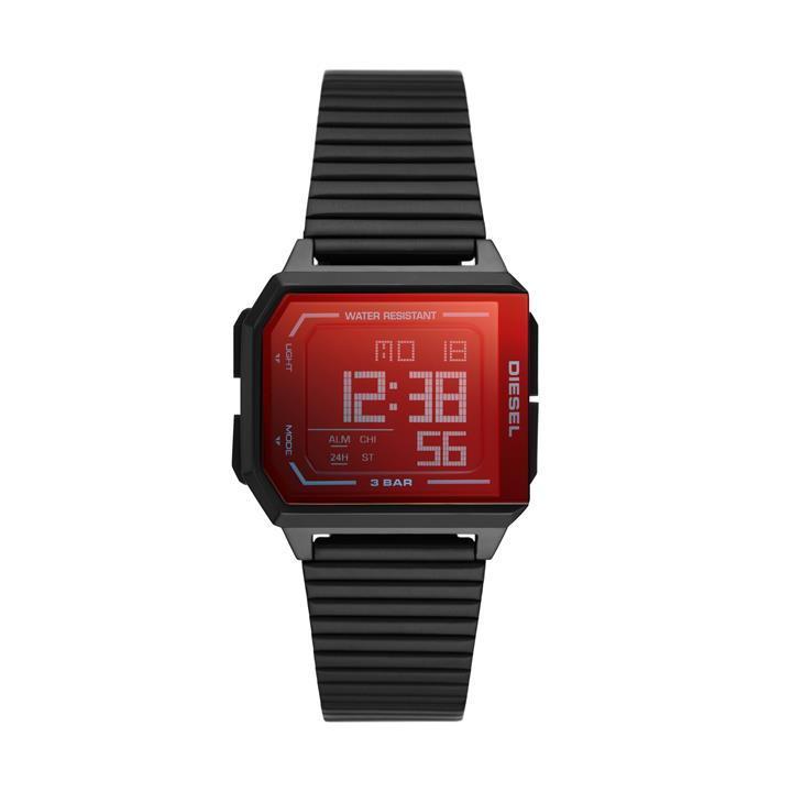 Digital watch store with red digits