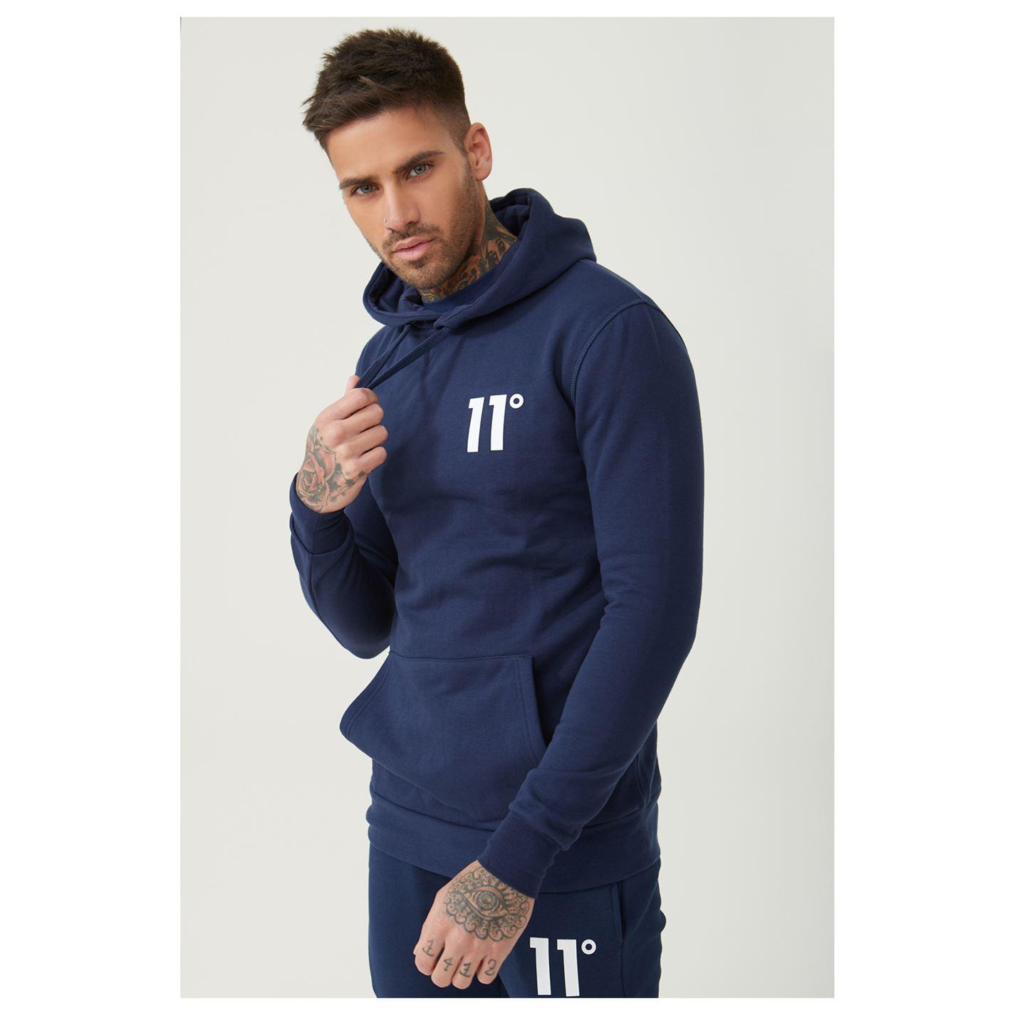 11 degrees navy hoodie