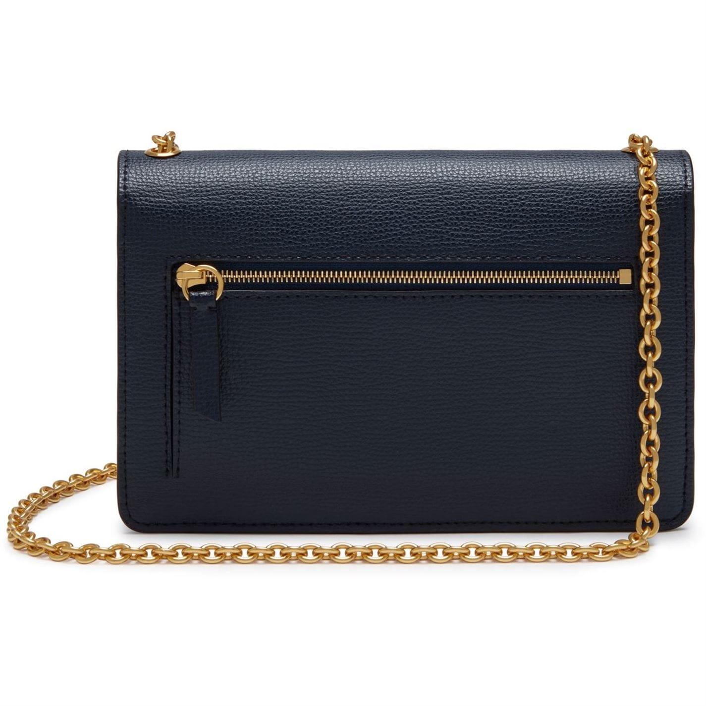 Mulberry Small Darley In Bright Navy Cross Grain Leather in Blue - Lyst