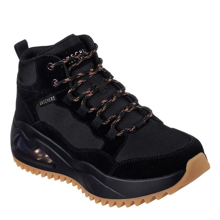 Black fashion hiking boots discount