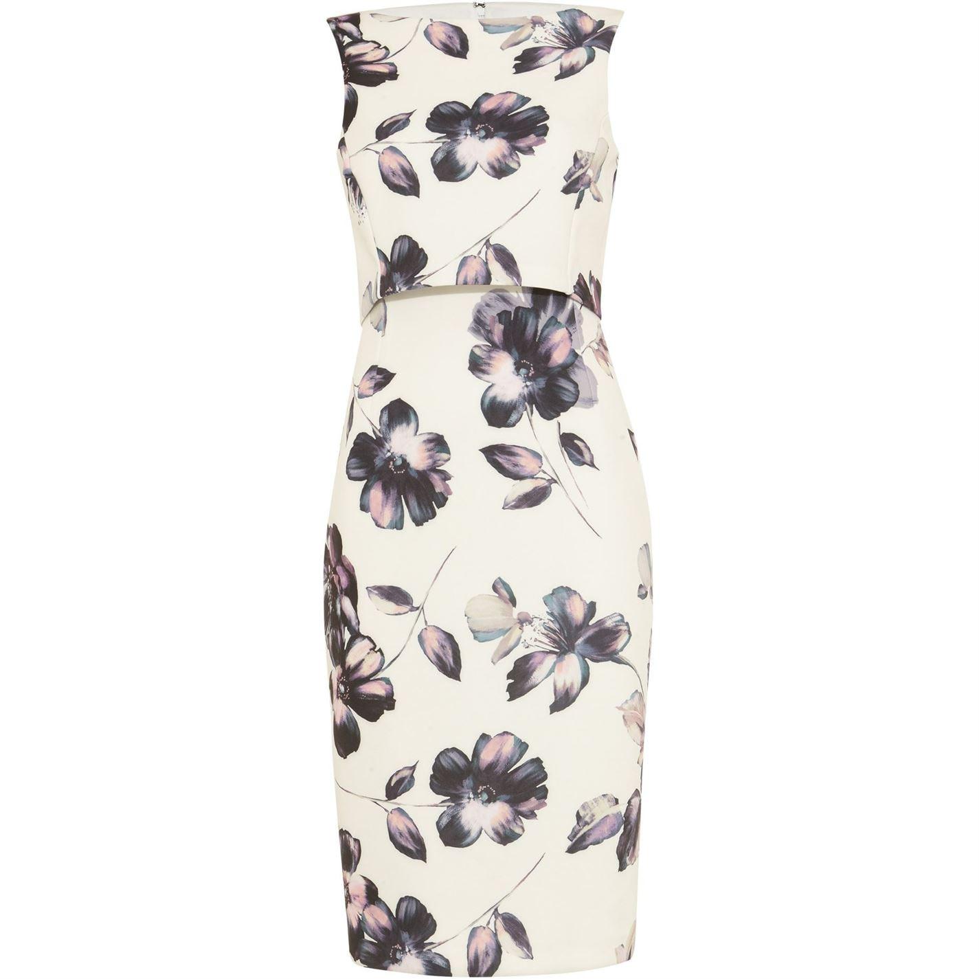 Phase Eight Synthetic Gracie Floral Scuba Dress in White - Save 38% - Lyst