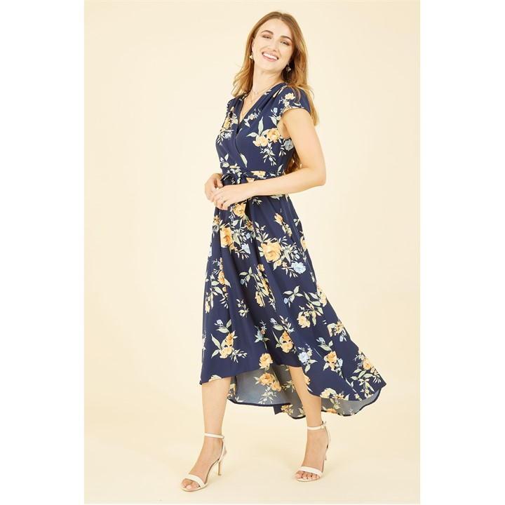 Mela london floral wrap dress 2025
