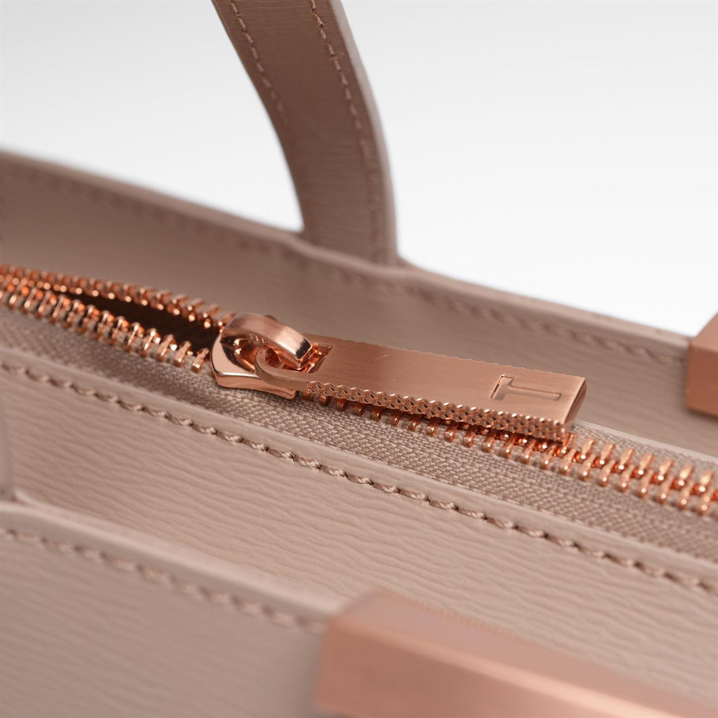 ted baker jackki black leather shopper bag