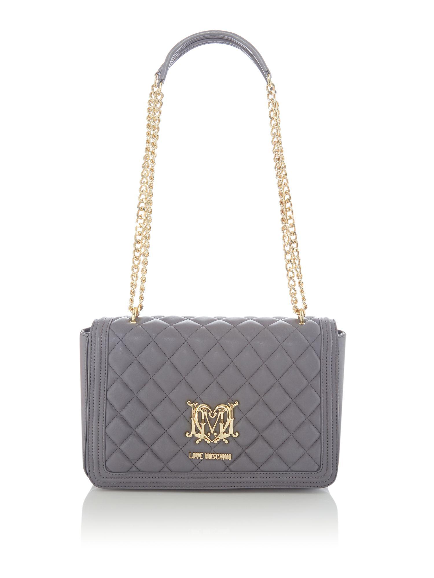 love moschino superquilt foldover bag