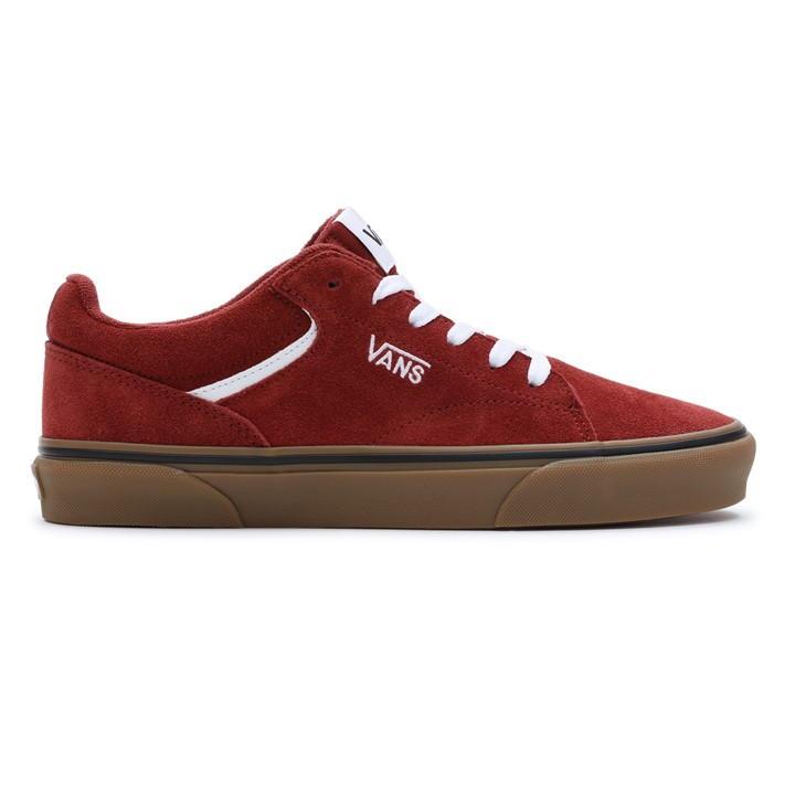 Red and on sale brown vans