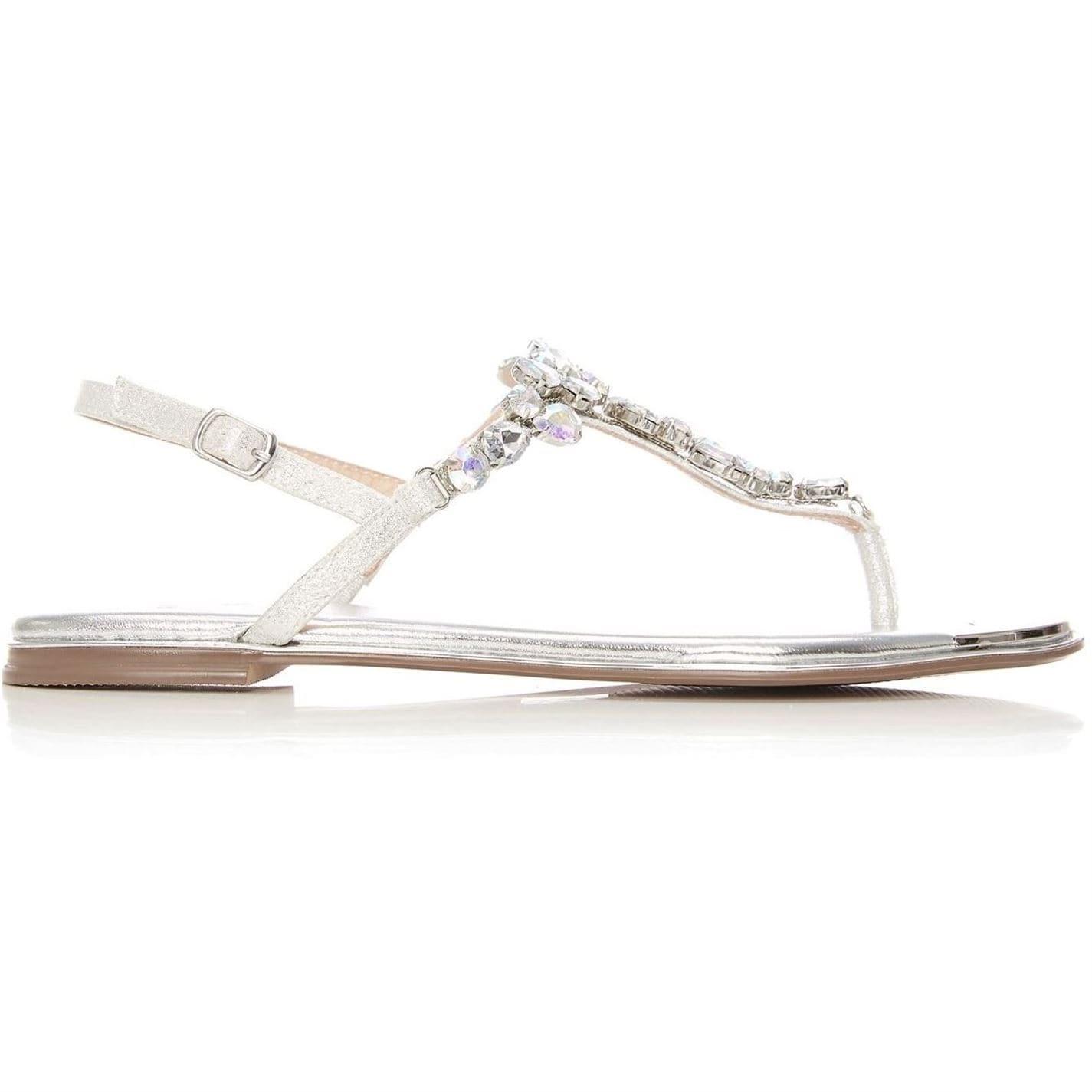 moda in pelle flat sandals