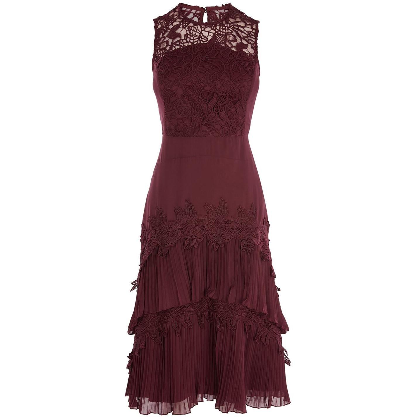 coast ros tiered lace dress