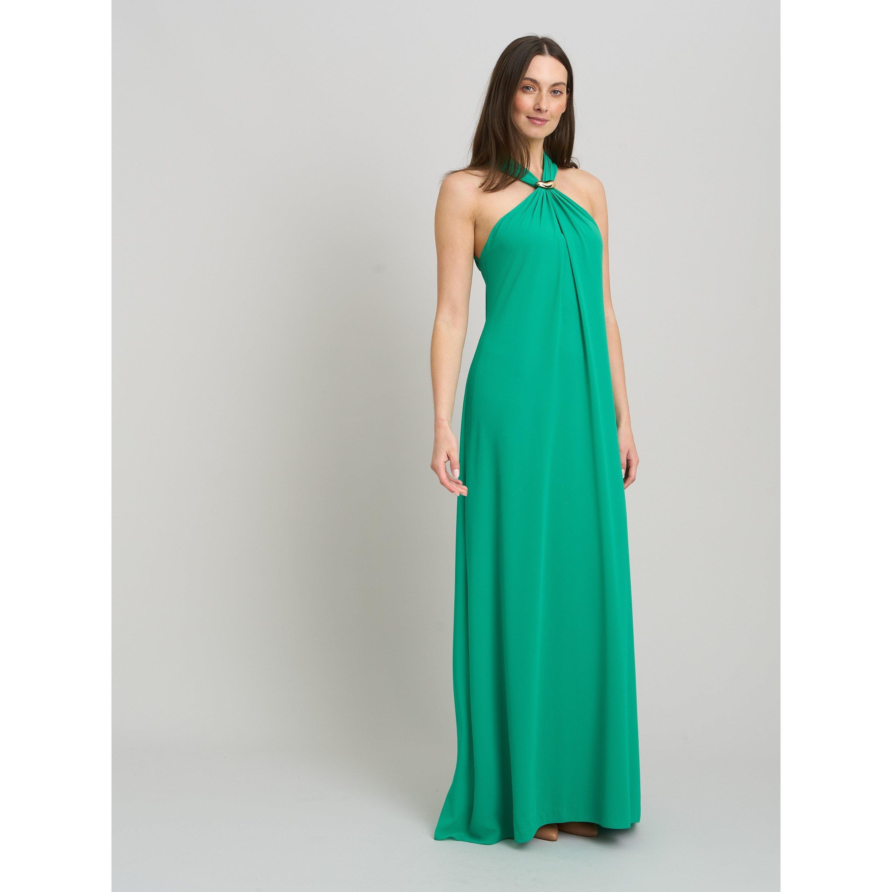 knee length dresses for ladies Elsie Charming V Neck Ruched Long Chiffon Dresses