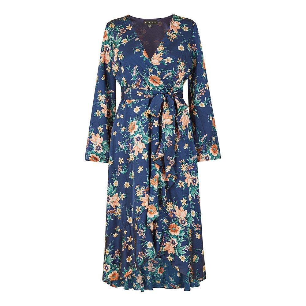 mela london long sleeve dress Shop Mela London Green Sequin Belted Wrap Long Sleeve Evening Women's Mini Dress Online